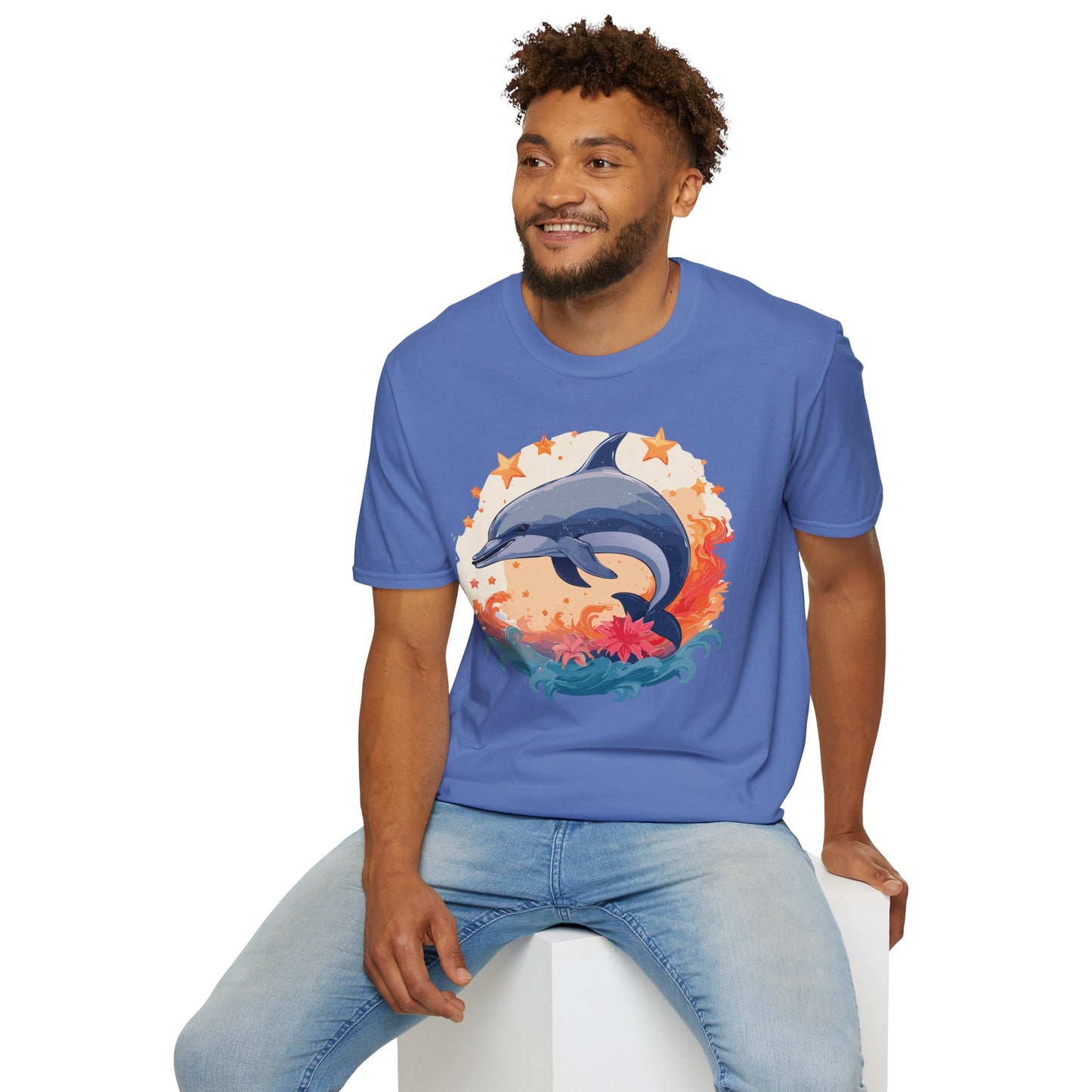 Dolphin Shirts, Shirt with Dolphin, Fish Tee Shirt, Animal Shirt