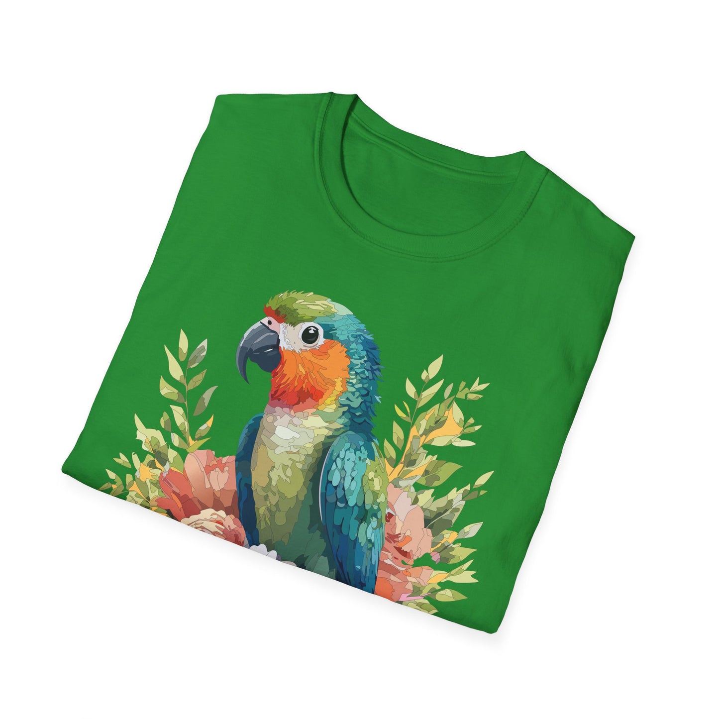 Bird T-Shirt, Floral Bird T Shirt, Shirt with Bird, Shirt with Animal