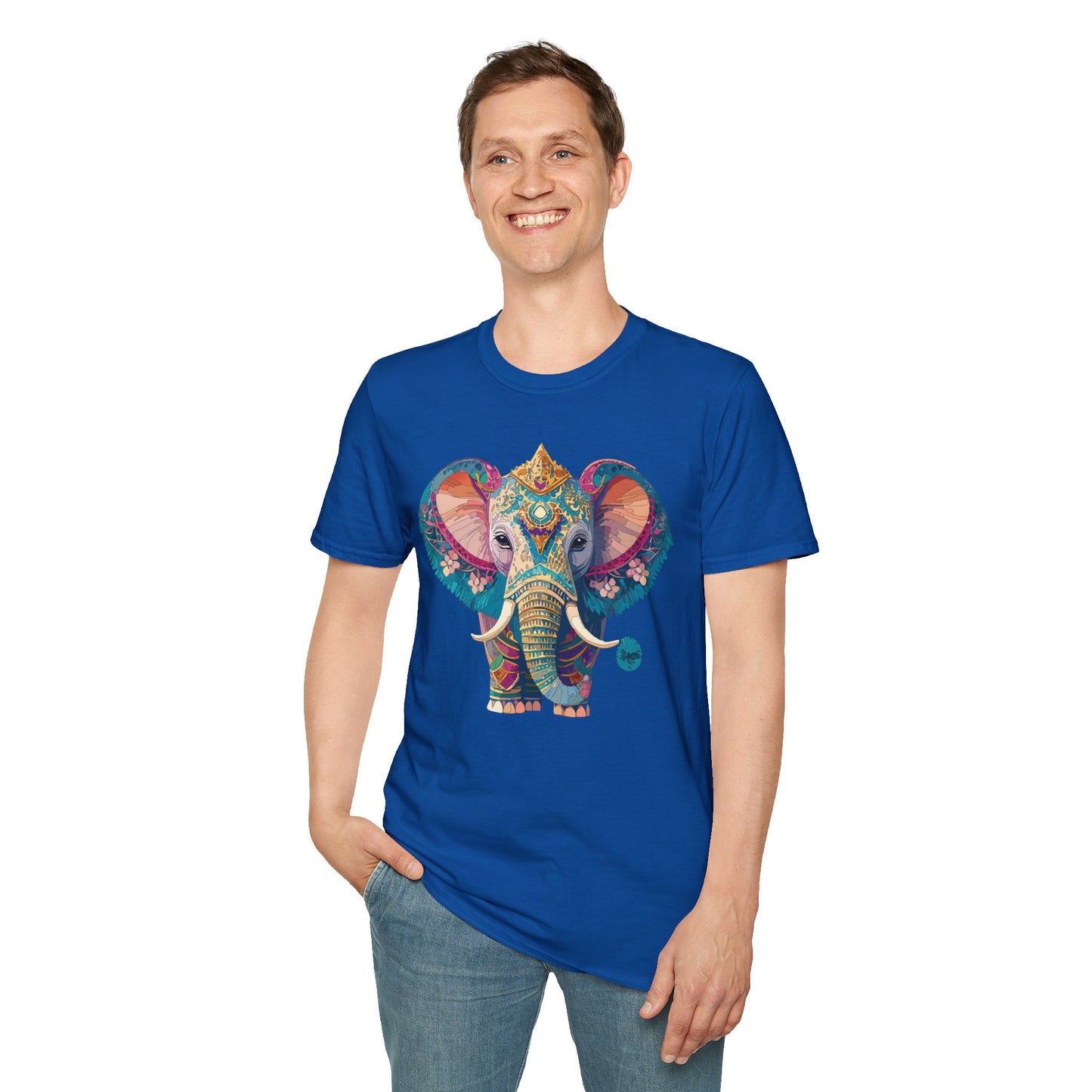 Elephant Shirt, T Shirt with Elephant, Elephant on T Shirt, T Shirt with Animation, Animals Tee Shirt