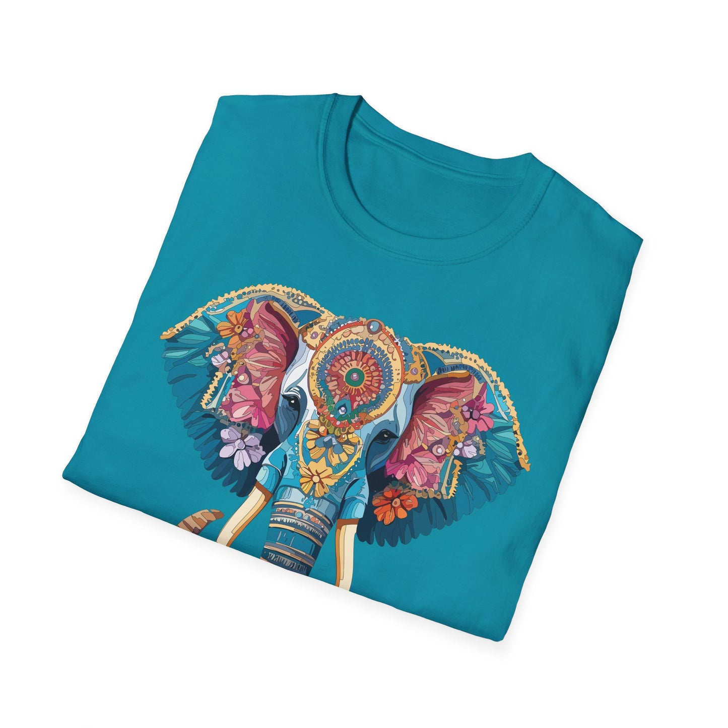 Elephant Shirt, T Shirt with Elephant, Elephant on T Shirt, T Shirt with Animation, Animals Tee Shirt