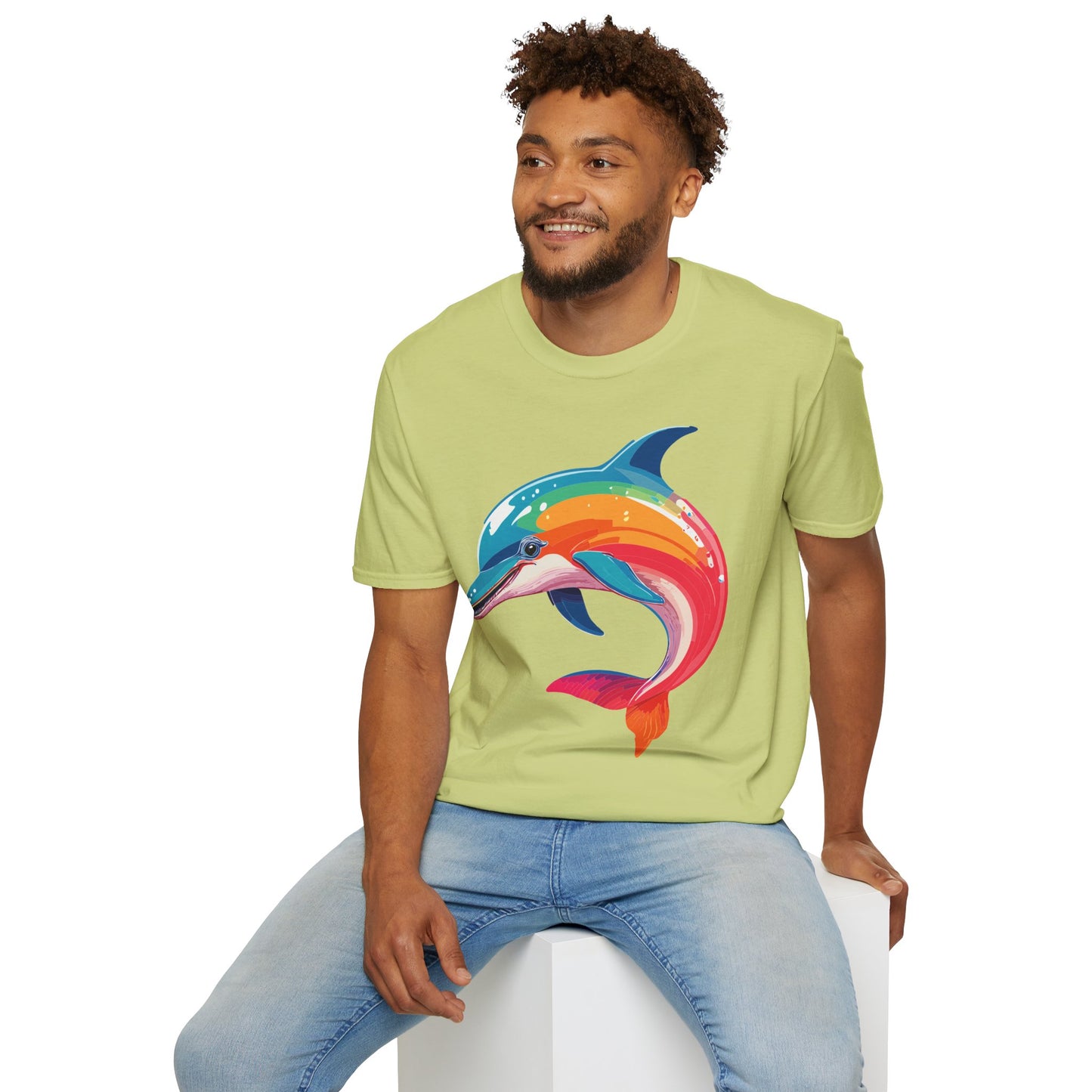Dolphin Shirts, Shirt with Dolphin, Fish Tee Shirt, Animal Shirt