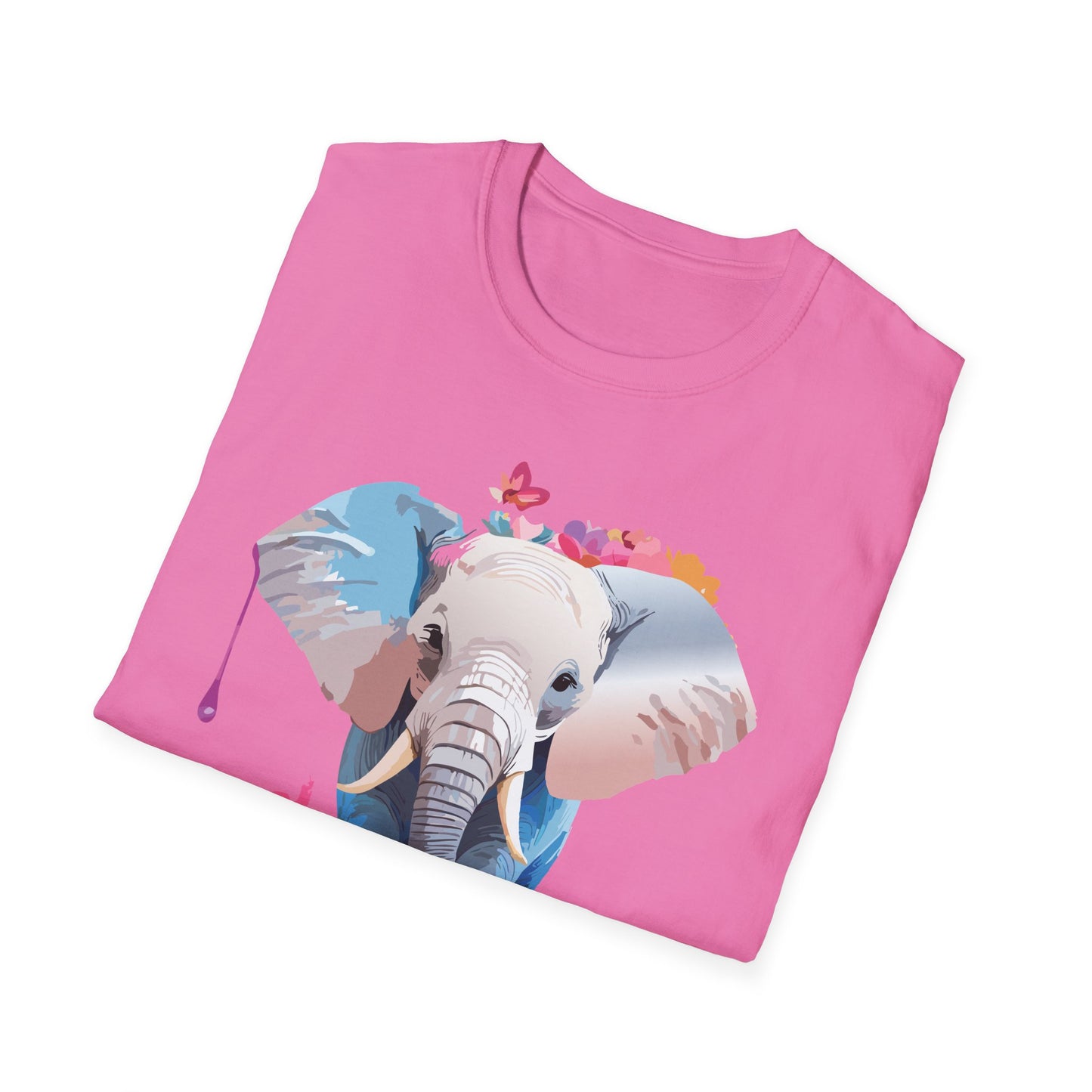 Elephant Shirt, T Shirt with Elephant, Elephant on T Shirt, T Shirt with Animation, Animals Tee Shirt