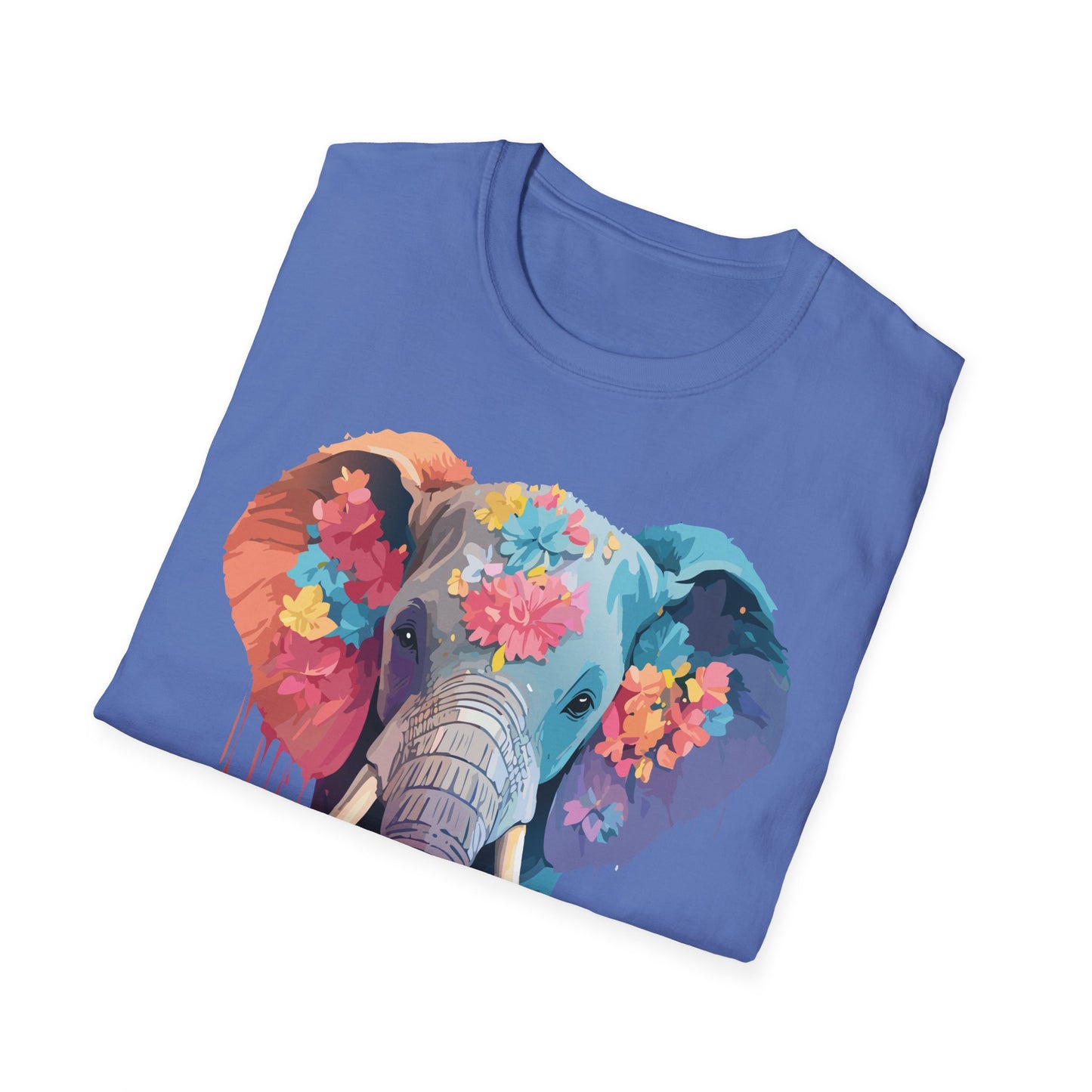 Elephant Shirt, T Shirt with Elephant, Elephant on T Shirt, T Shirt with Animation, Animals Tee Shirt