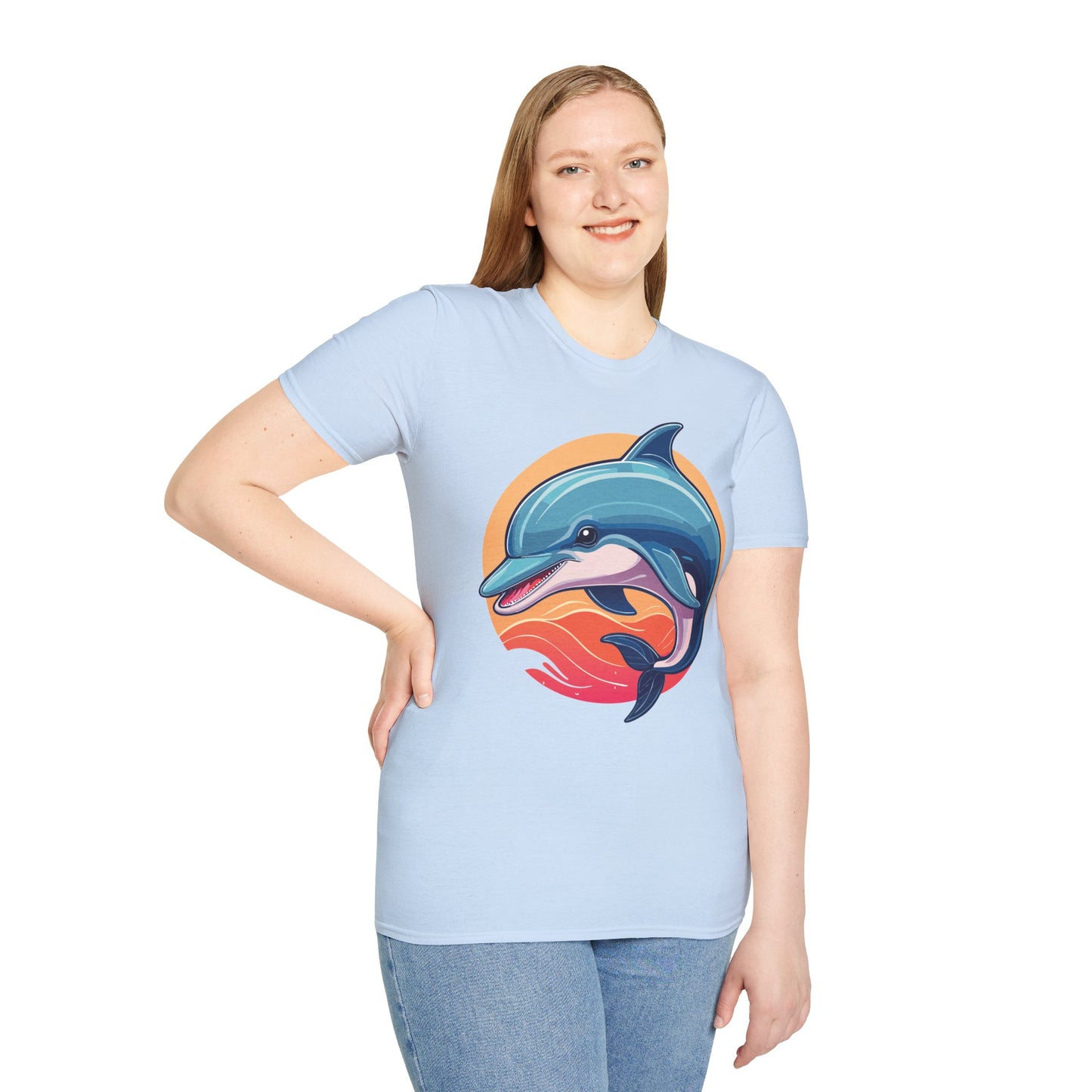Dolphin Shirts, Shirt with Dolphin, Fish Tee Shirt, Animal Shirt