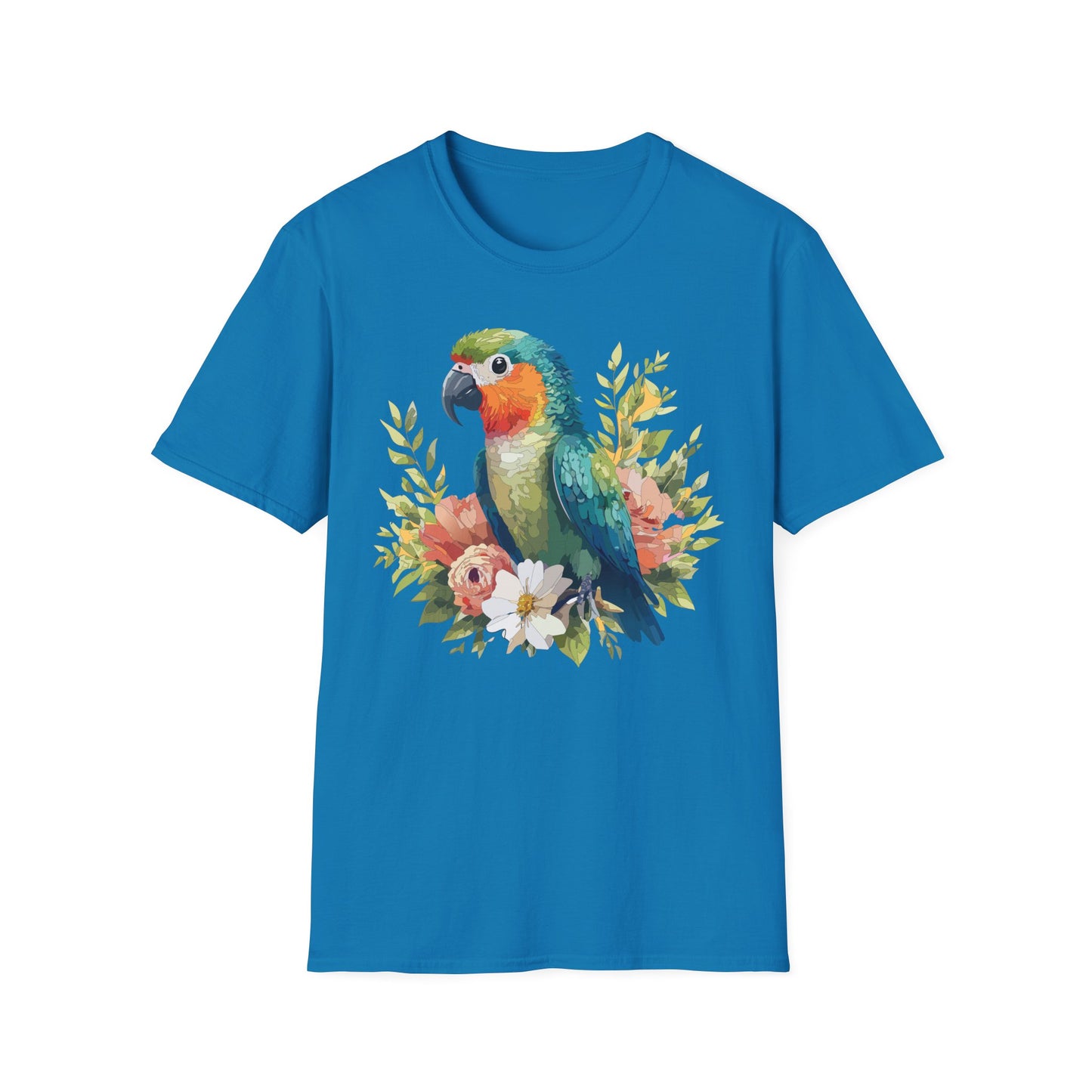 Bird T-Shirt, Floral Bird T Shirt, Shirt with Bird, Shirt with Animal