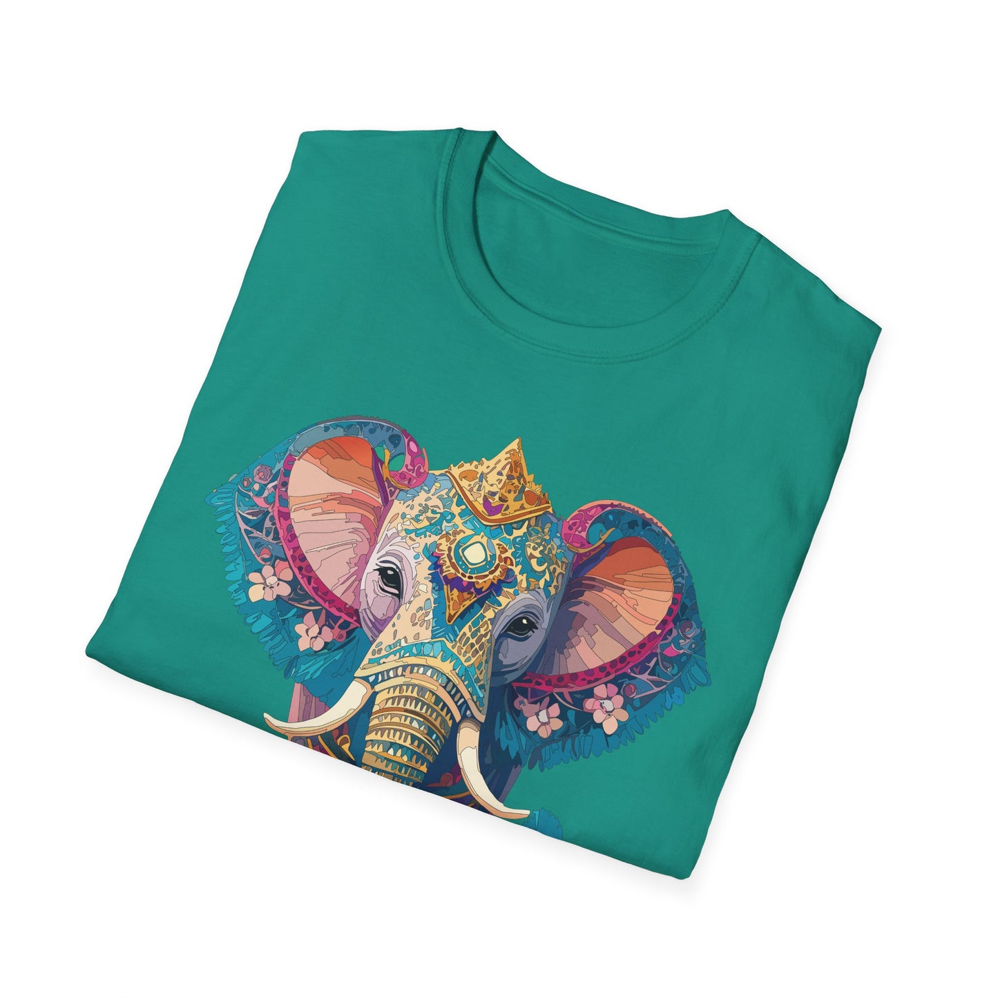 Elephant Shirt, T Shirt with Elephant, Elephant on T Shirt, T Shirt with Animation, Animals Tee Shirt
