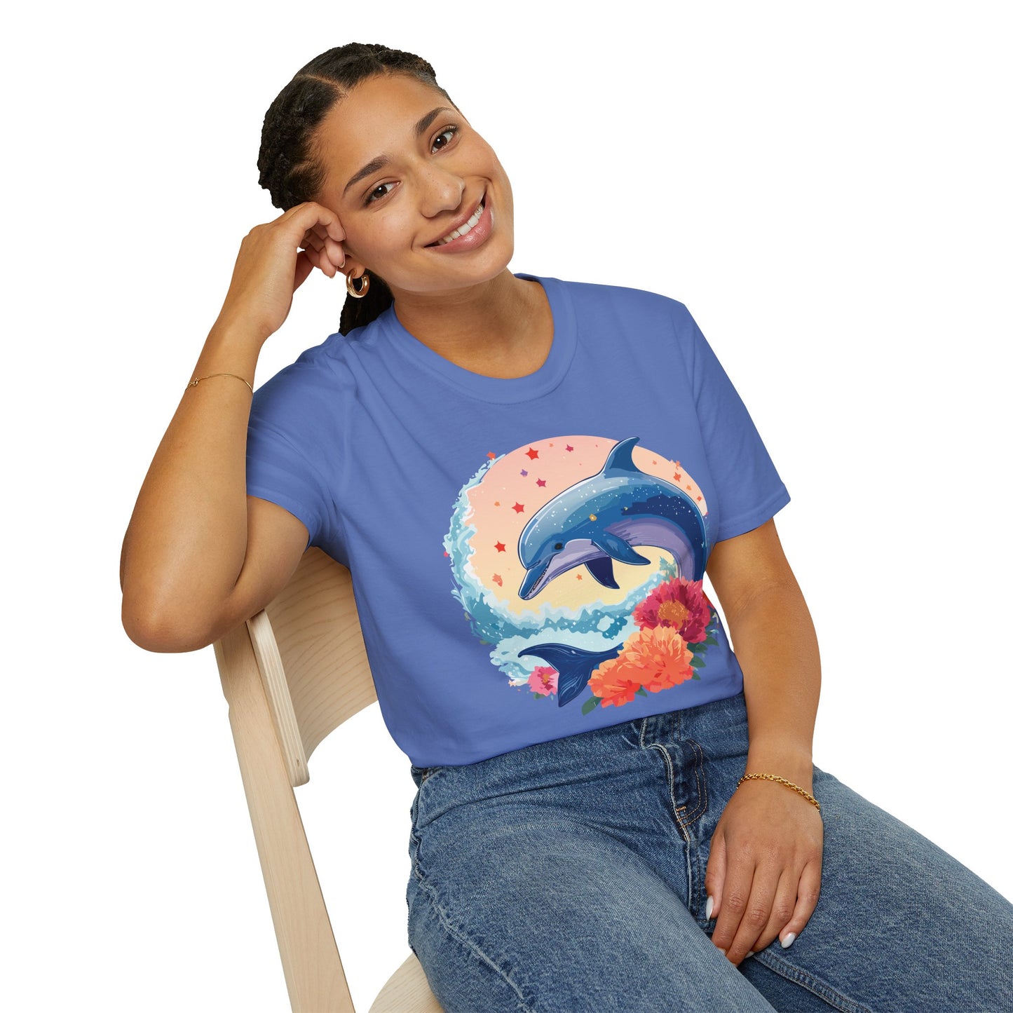 Dolphin Shirts, Shirt with Dolphin, Fish Tee Shirt, Animal Shirt