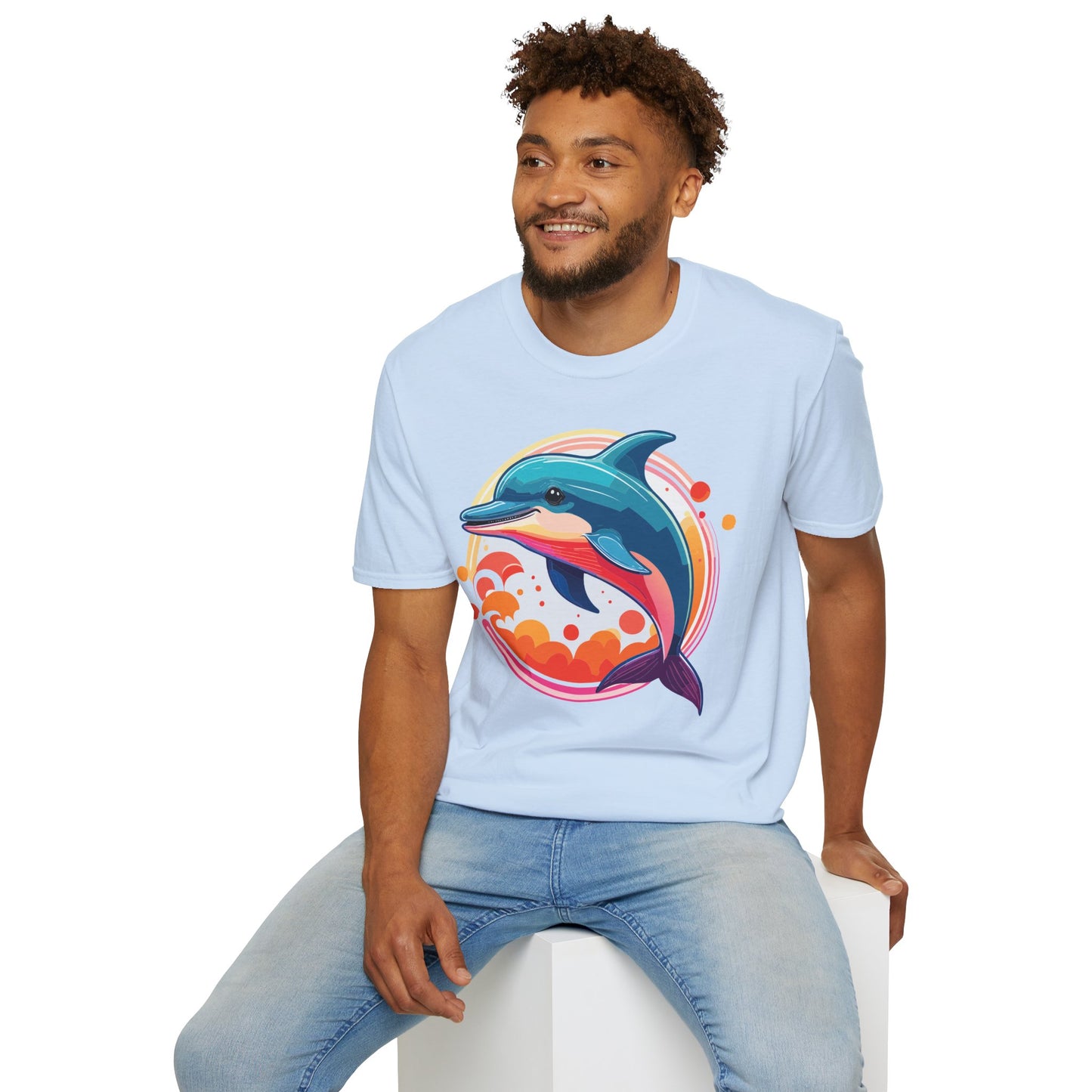 Dolphin Shirts, Shirt with Dolphin, Fish Tee Shirt, Animal Shirt