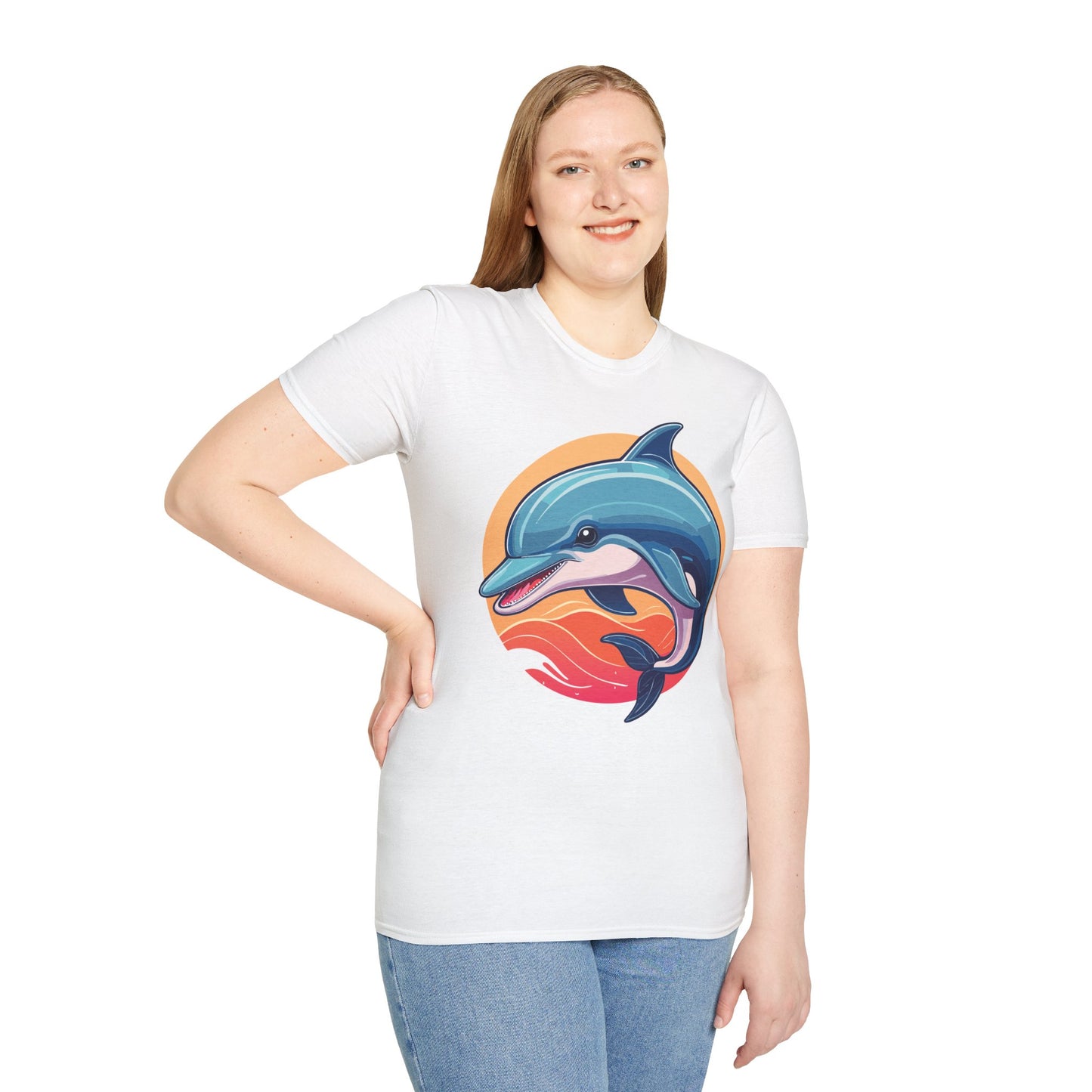 Dolphin Shirts, Shirt with Dolphin, Fish Tee Shirt, Animal Shirt