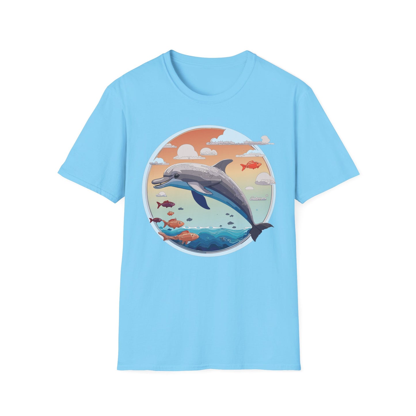 Dolphin Shirts, Shirt with Dolphin, Fish Tee Shirt, Animal Shirt
