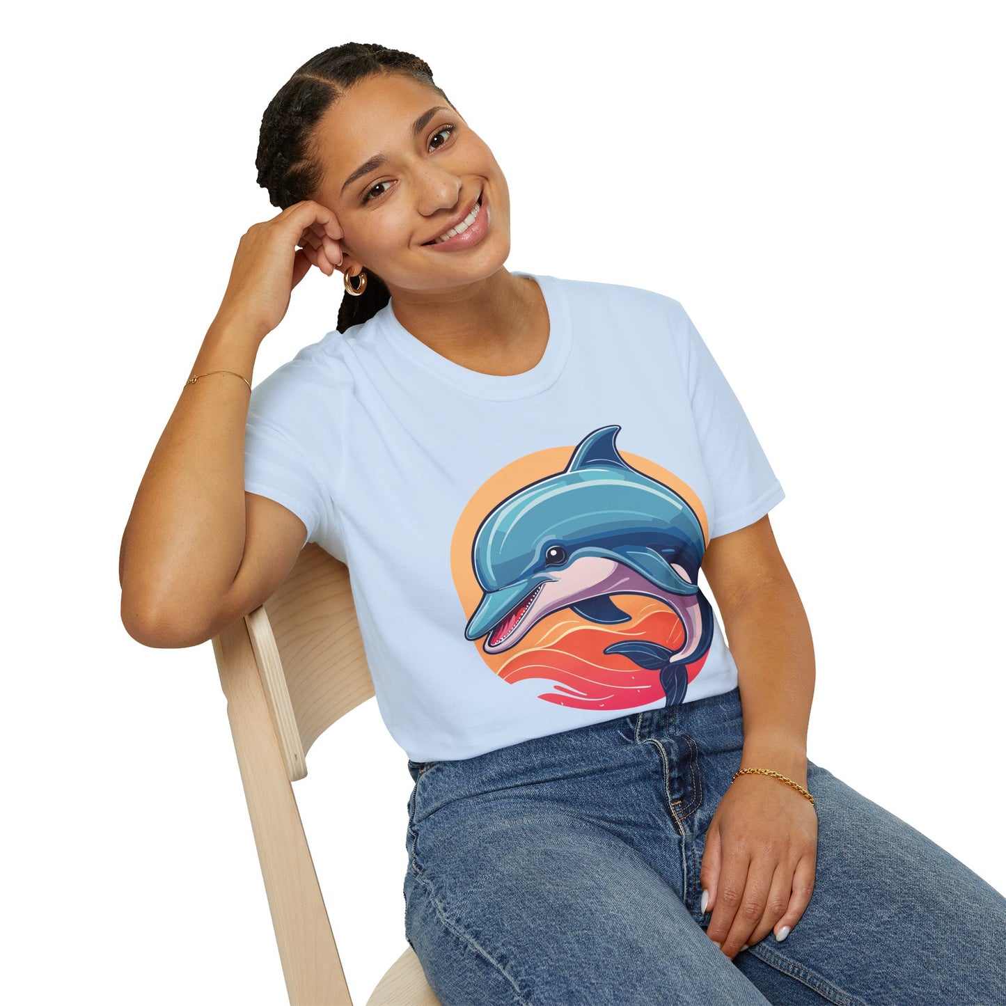 Dolphin Shirts, Shirt with Dolphin, Fish Tee Shirt, Animal Shirt