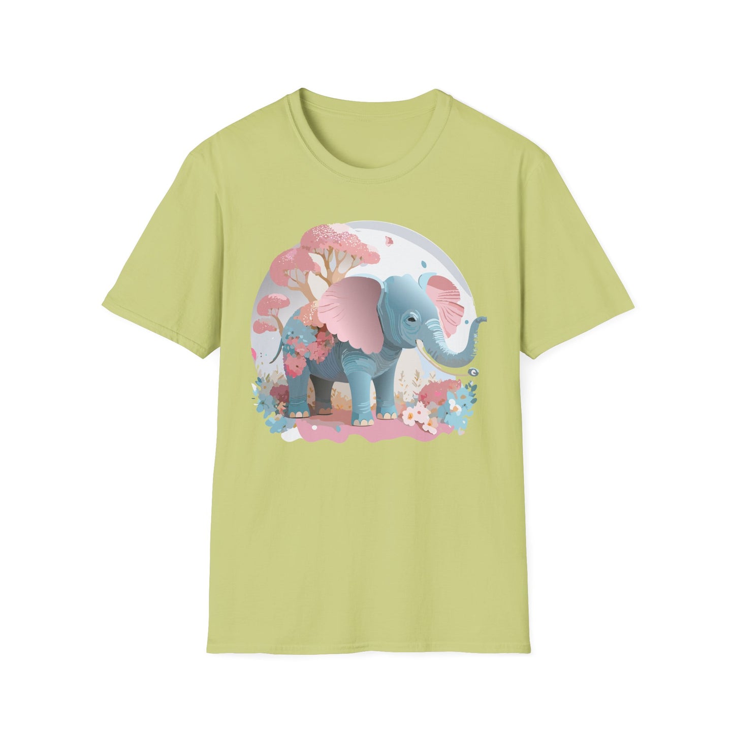 Elephant Shirt, T Shirt with Elephant, Elephant on T Shirt, T Shirt with Animation, Animals Tee Shirt
