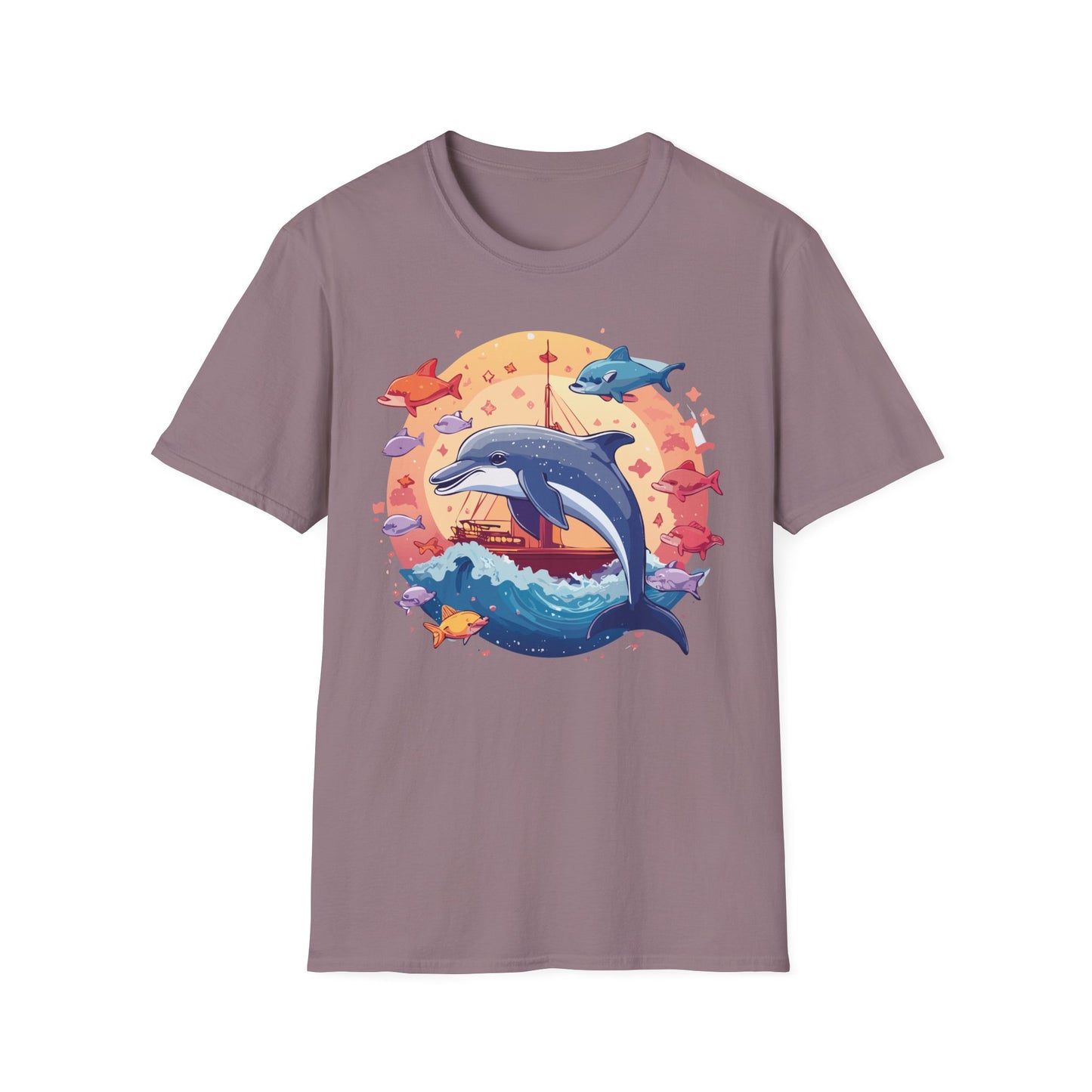 Dolphin Shirts, Shirt with Dolphin, Fish Tee Shirt, Animal Shirt