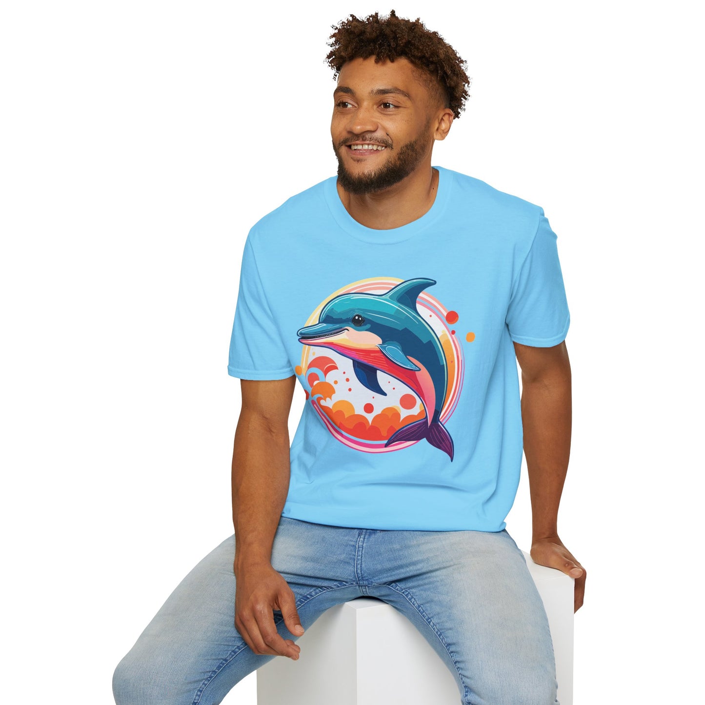 Dolphin Shirts, Shirt with Dolphin, Fish Tee Shirt, Animal Shirt