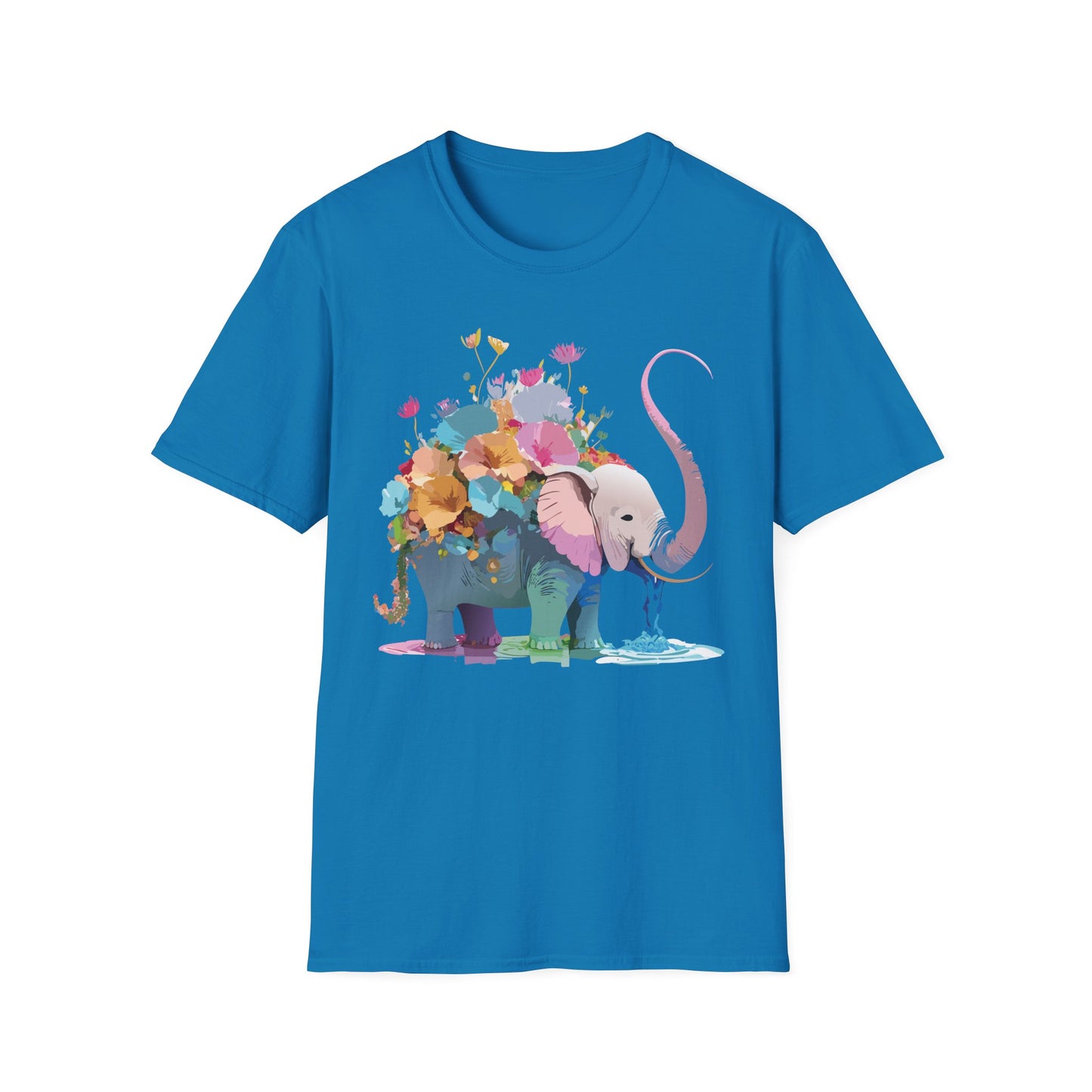 Elephant Shirt, T Shirt with Elephant, Elephant on T Shirt, T Shirt with Animation, Animals Tee Shirt