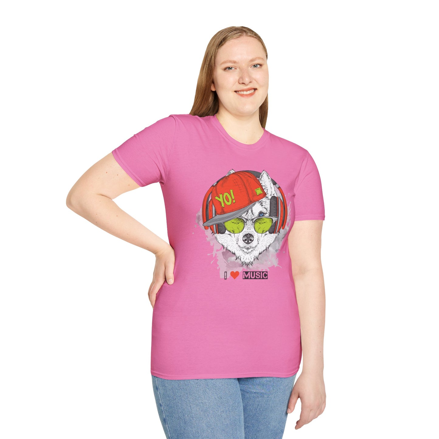 I love Music Animals Shirts, Shirt with Animals, Animals with Headphones Shirt