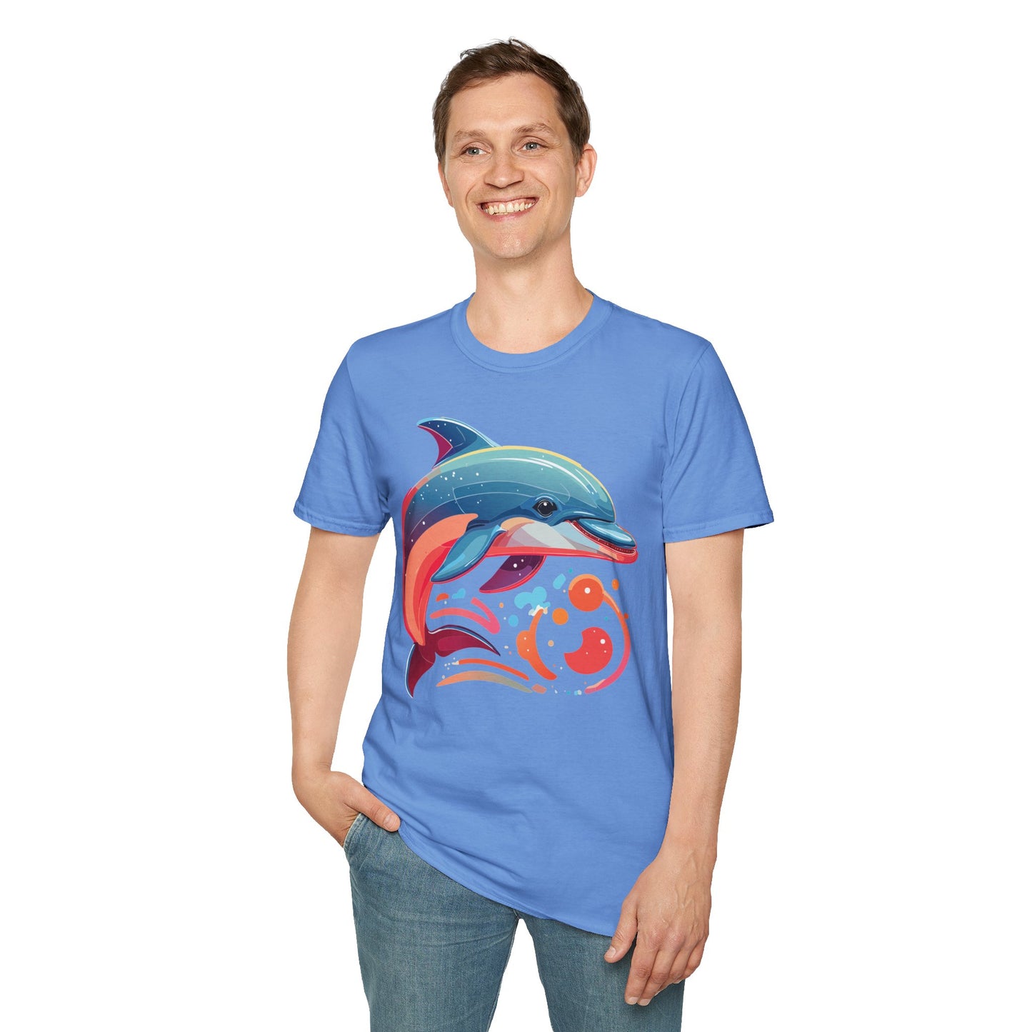 Dolphin Shirts, Shirt with Dolphin, Fish Tee Shirt, Animal Shirt