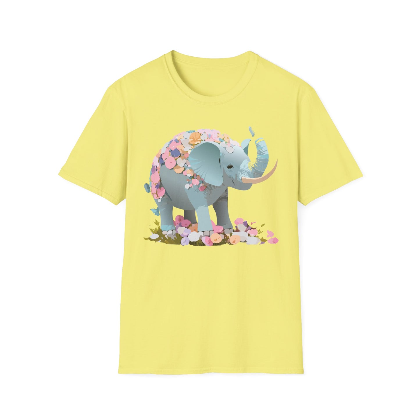 Elephant Shirt, T Shirt with Elephant, Elephant on T Shirt, T Shirt with Animation, Animals Tee Shirt