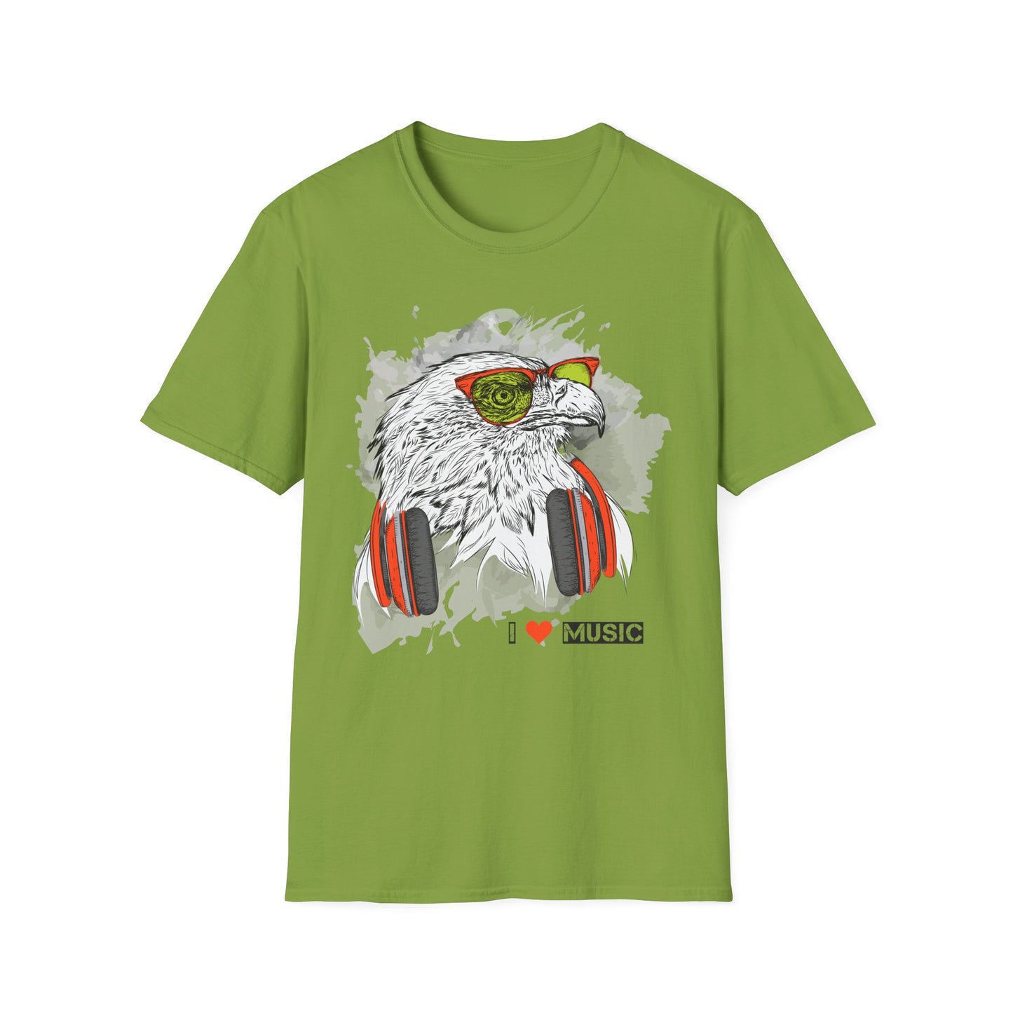 I love Music Animals Shirts, Shirt with Animals, Animals with Headphones Shirt