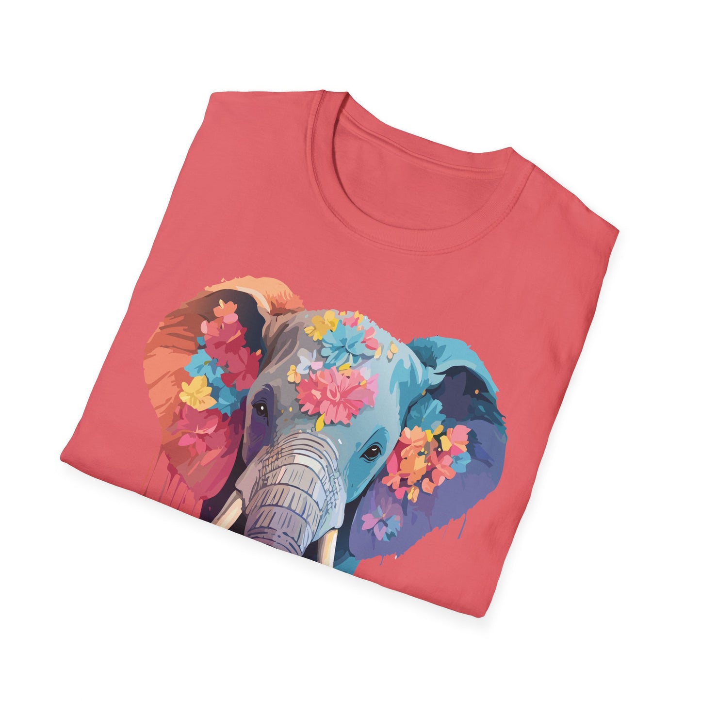 Elephant Shirt, T Shirt with Elephant, Elephant on T Shirt, T Shirt with Animation, Animals Tee Shirt