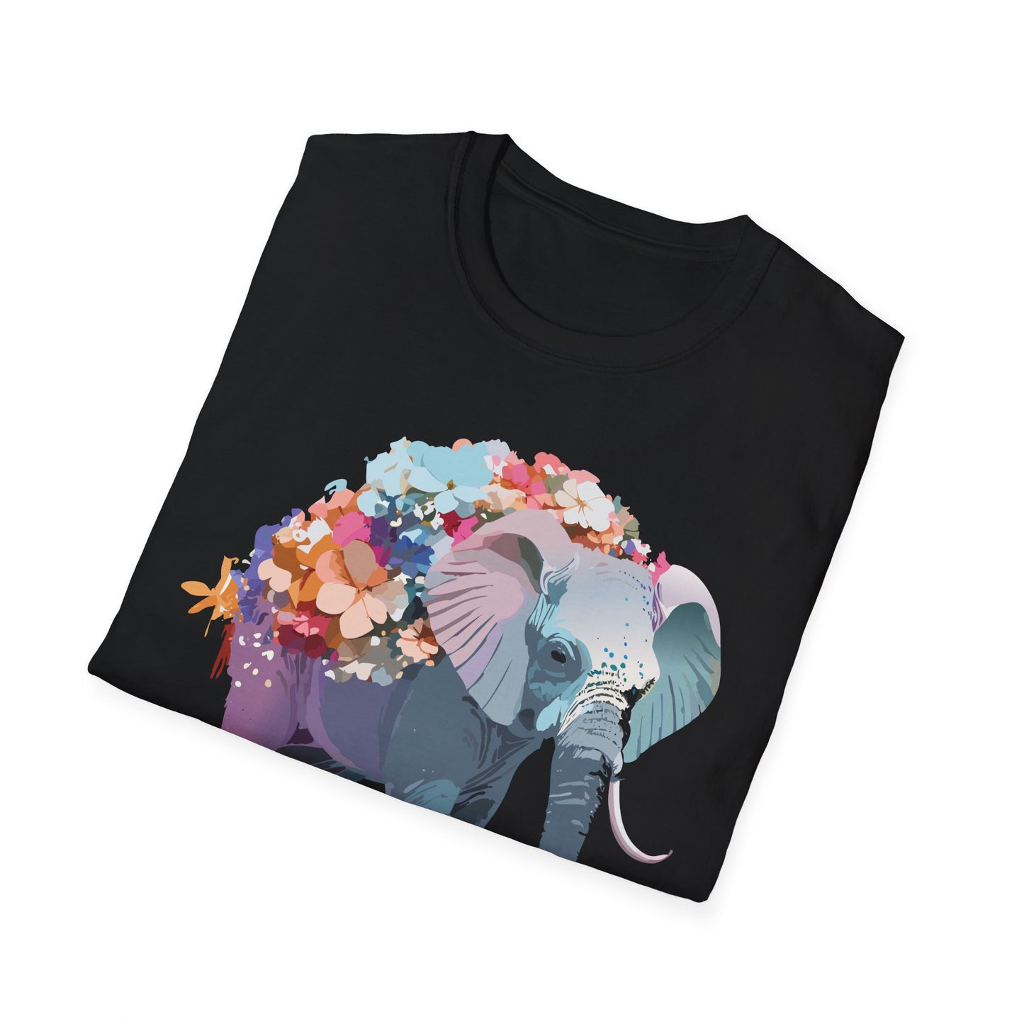 Elephant Shirt, T Shirt with Elephant, Elephant on T Shirt, T Shirt with Animation, Animals Tee Shirt