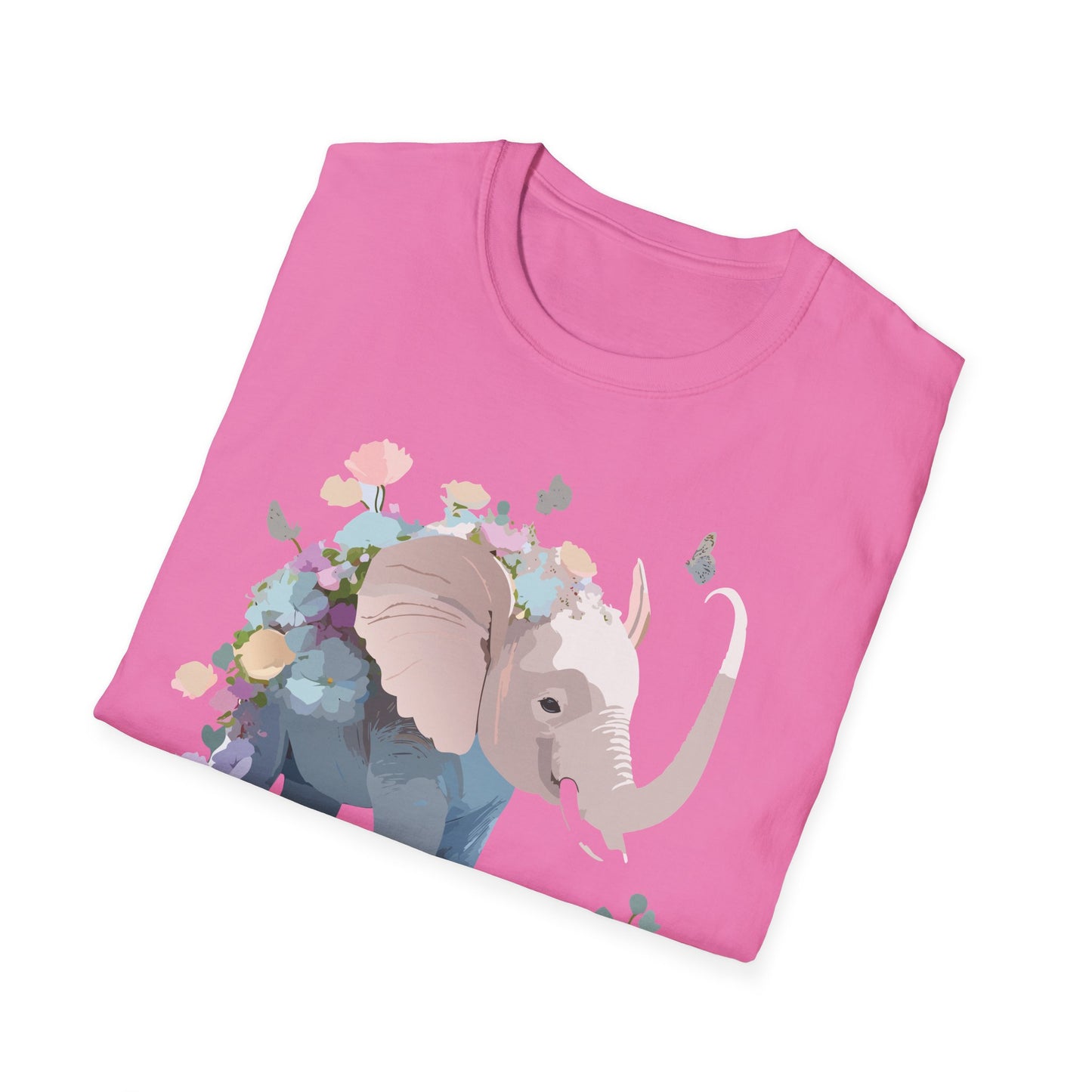 Elephant Shirt, T Shirt with Elephant, Elephant on T Shirt, T Shirt with Animation, Animals Tee Shirt