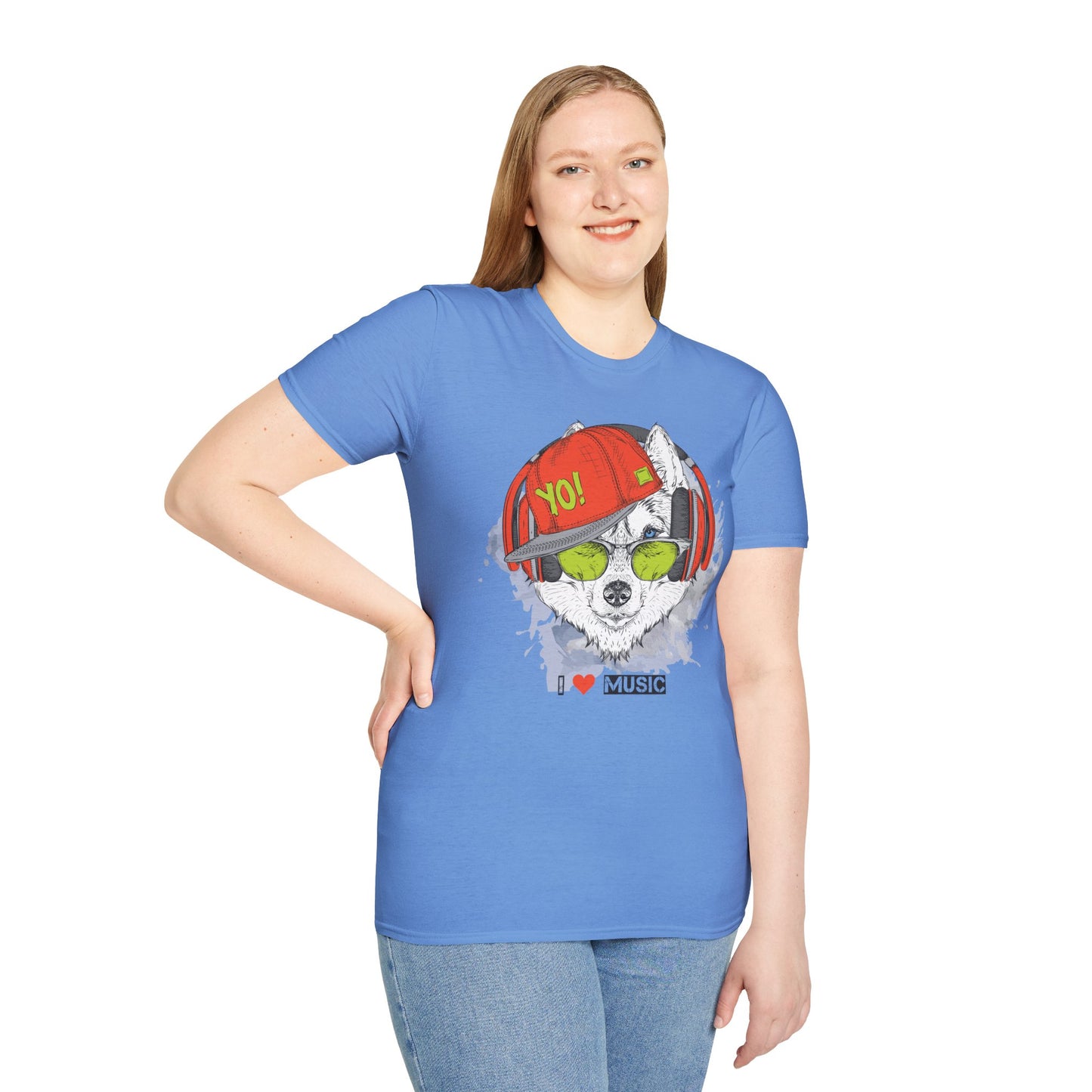 I love Music Animals Shirts, Shirt with Animals, Animals with Headphones Shirt