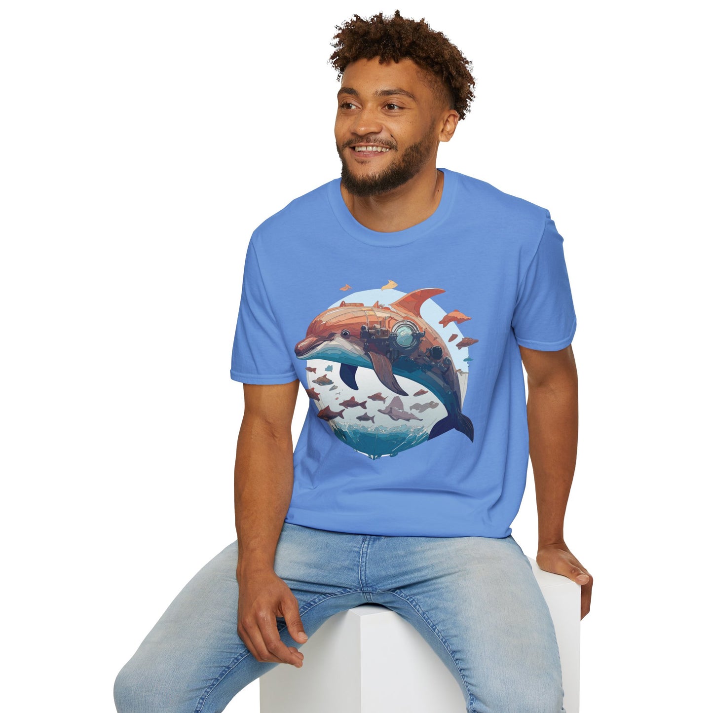 Dolphin Shirts, Shirt with Dolphin, Fish Tee Shirt, Animal Shirt