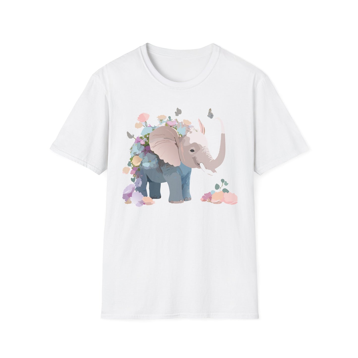 Elephant Shirt, T Shirt with Elephant, Elephant on T Shirt, T Shirt with Animation, Animals Tee Shirt