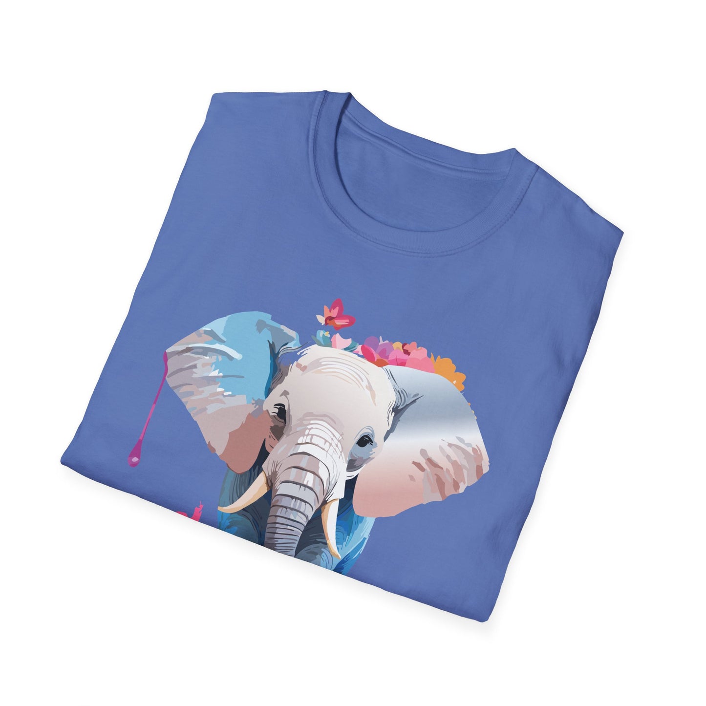 Elephant Shirt, T Shirt with Elephant, Elephant on T Shirt, T Shirt with Animation, Animals Tee Shirt