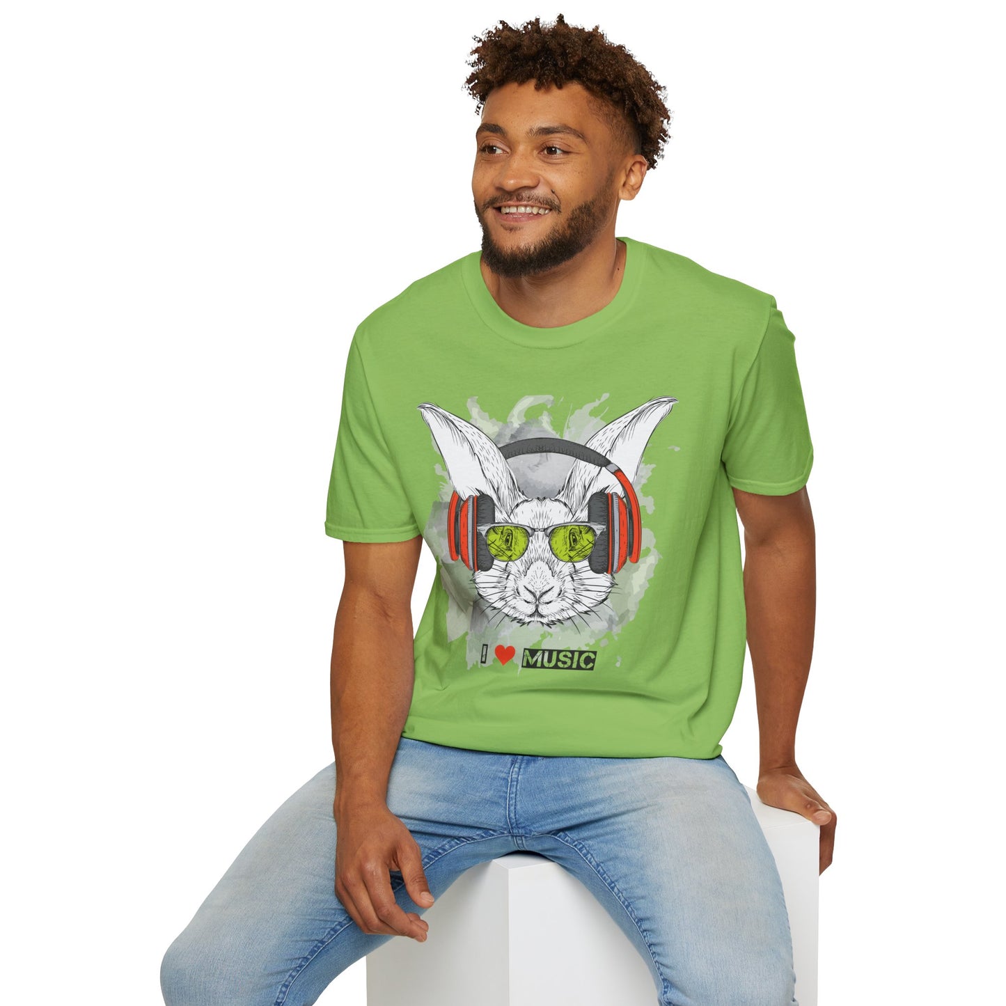 I love Music Animals Shirts, Shirt with Animals, Animals with Headphones Shirt