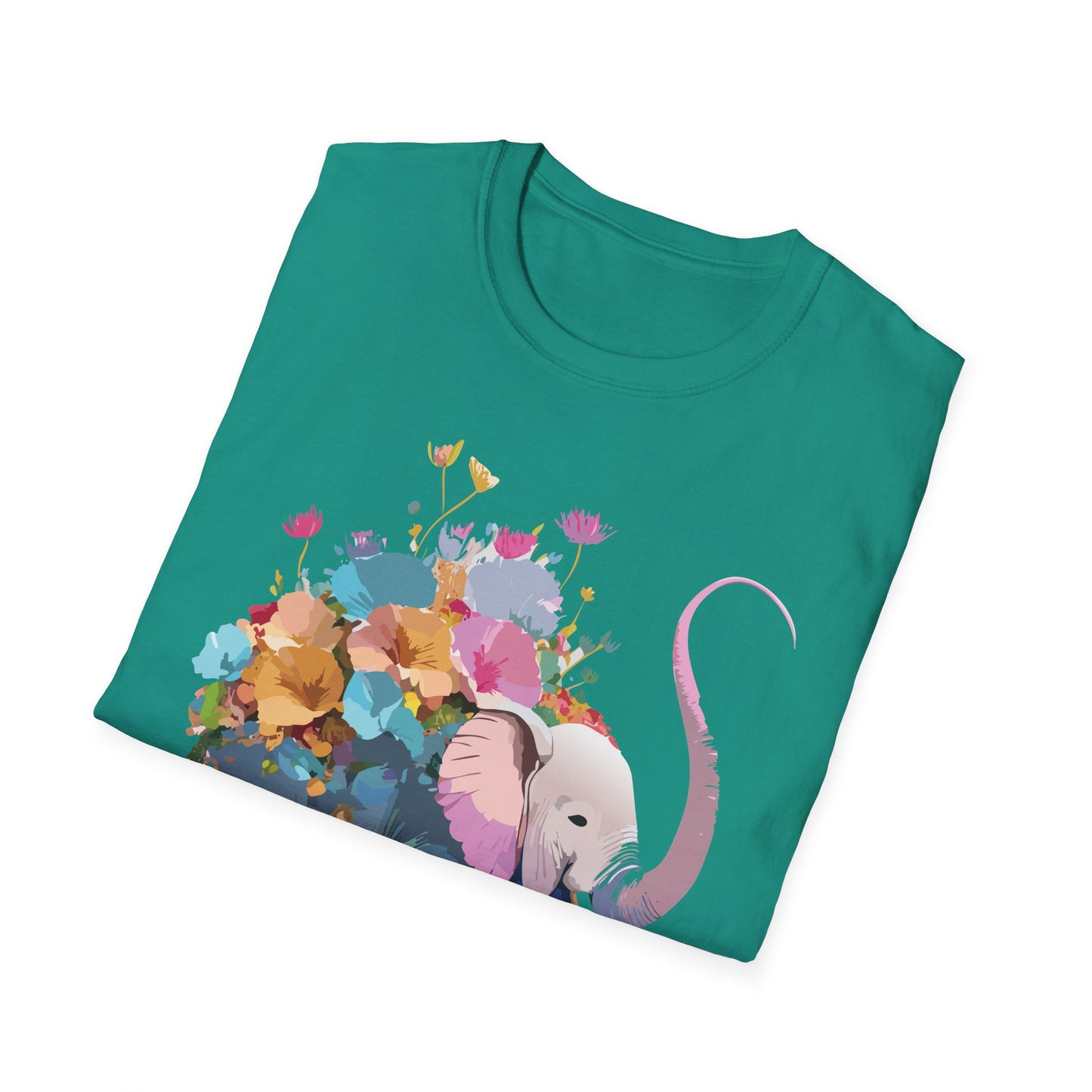 Elephant Shirt, T Shirt with Elephant, Elephant on T Shirt, T Shirt with Animation, Animals Tee Shirt