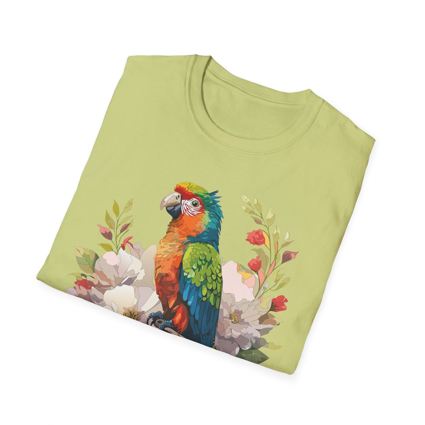 Bird T-Shirt, Floral Bird T Shirt, Shirt with Bird, Shirt with Animal
