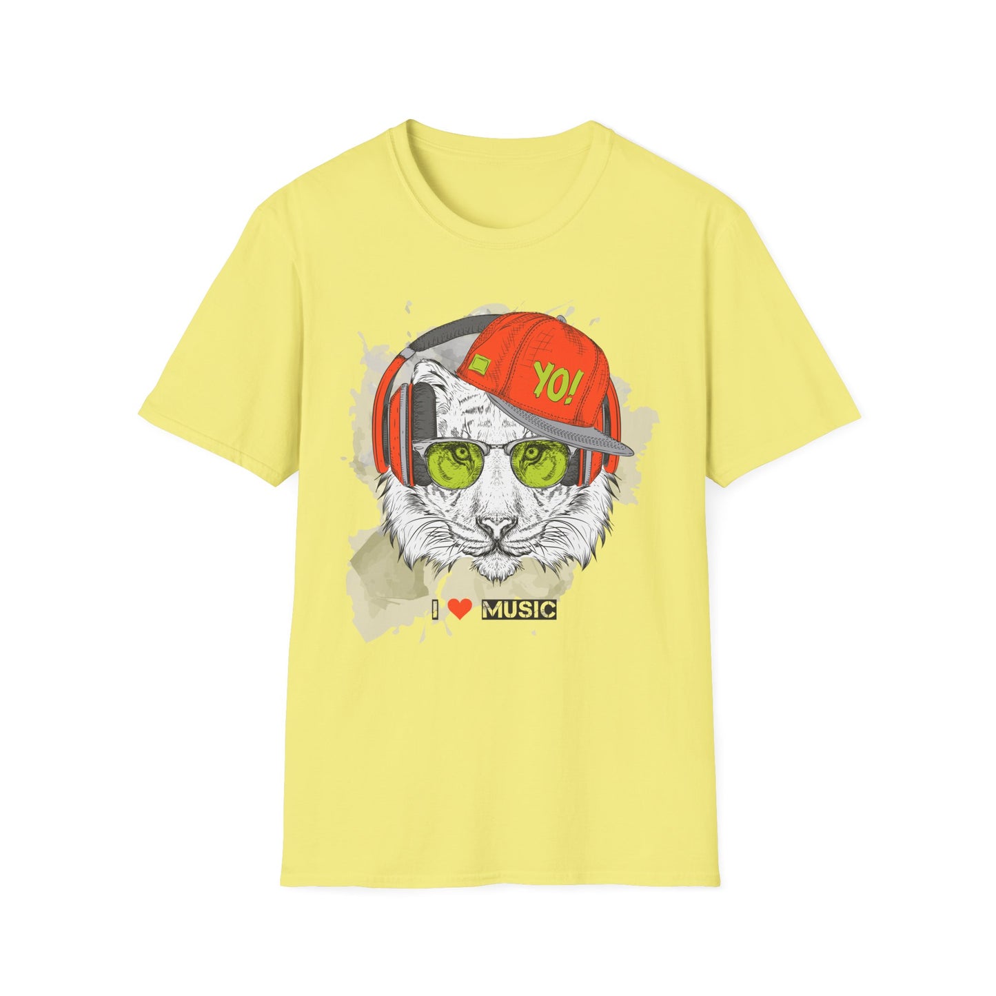 I love Music Animals Shirts, Shirt with Animals, Animals with Headphones Shirt