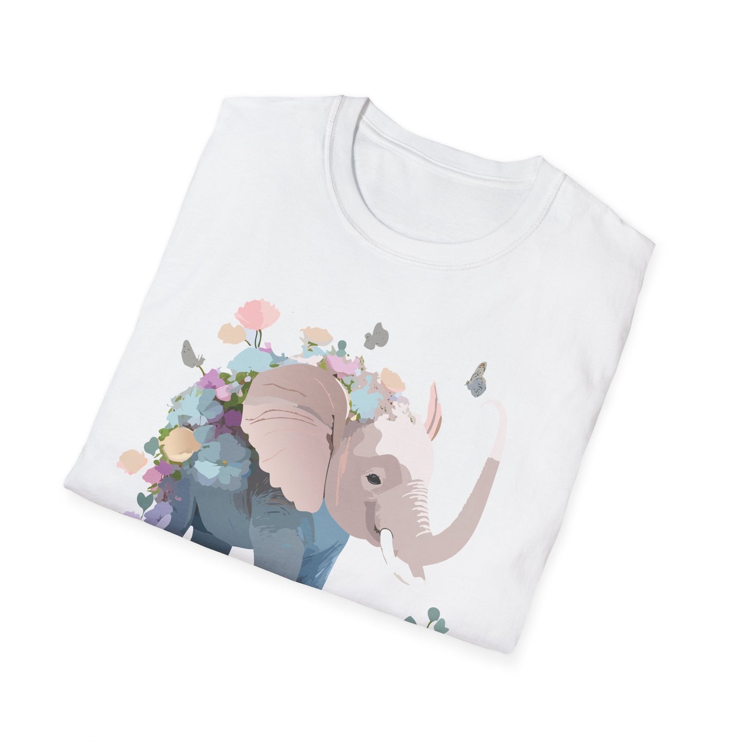Elephant Shirt, T Shirt with Elephant, Elephant on T Shirt, T Shirt with Animation, Animals Tee Shirt