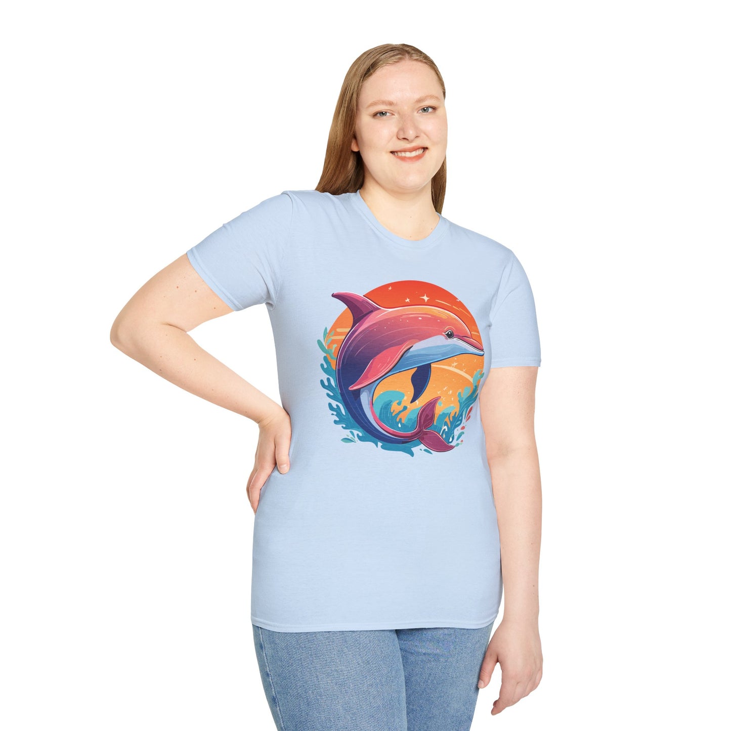 Dolphin Shirts, Shirt with Dolphin, Fish Tee Shirt, Animal Shirt
