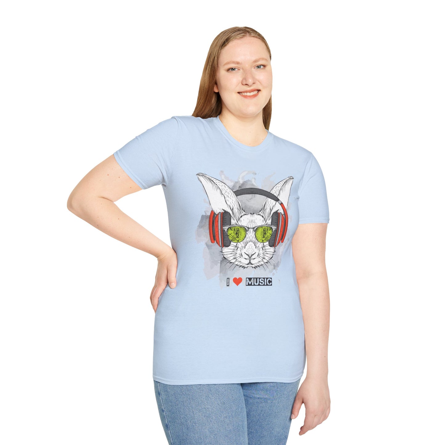 I love Music Animals Shirts, Shirt with Animals, Animals with Headphones Shirt