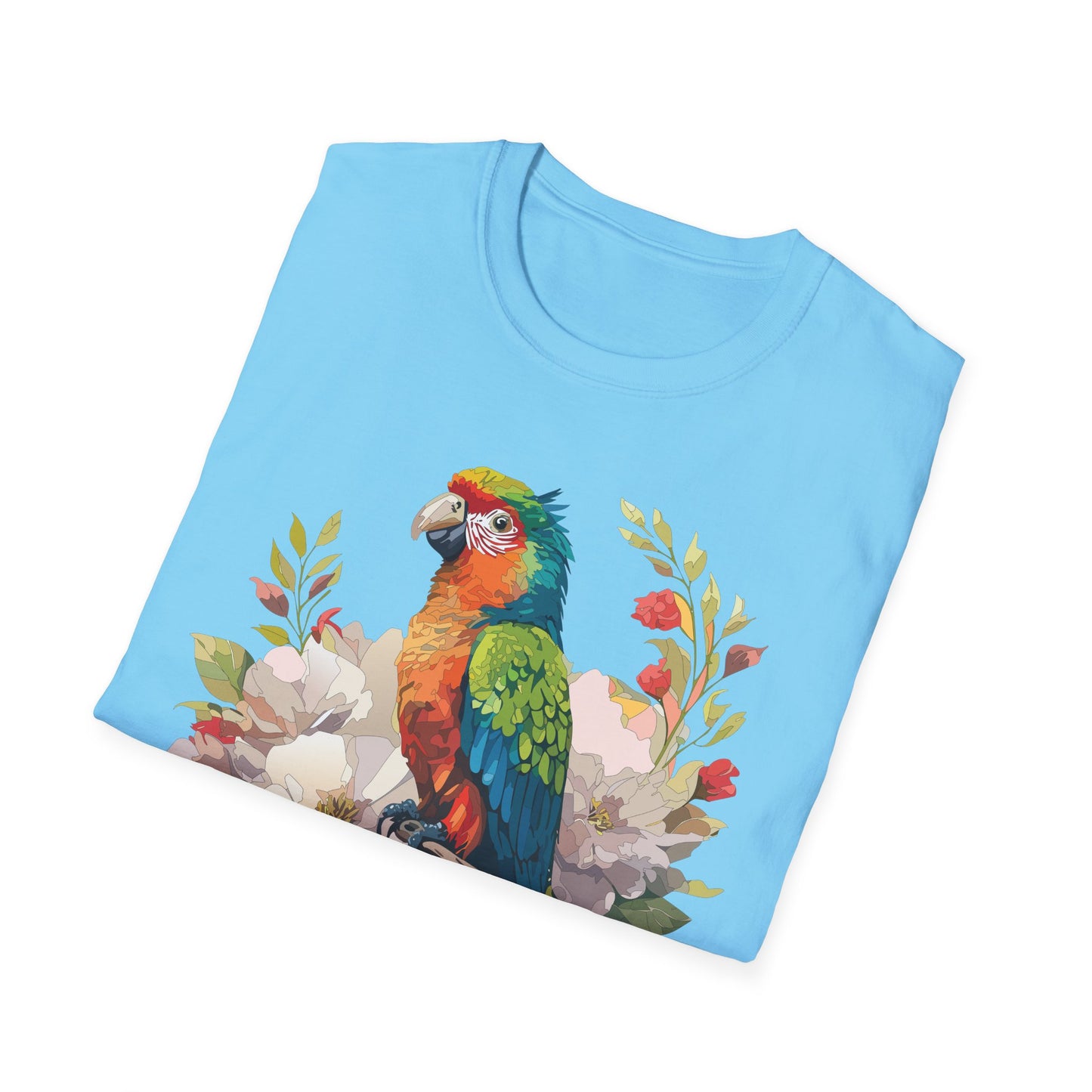 Bird T-Shirt, Floral Bird T Shirt, Shirt with Bird, Shirt with Animal