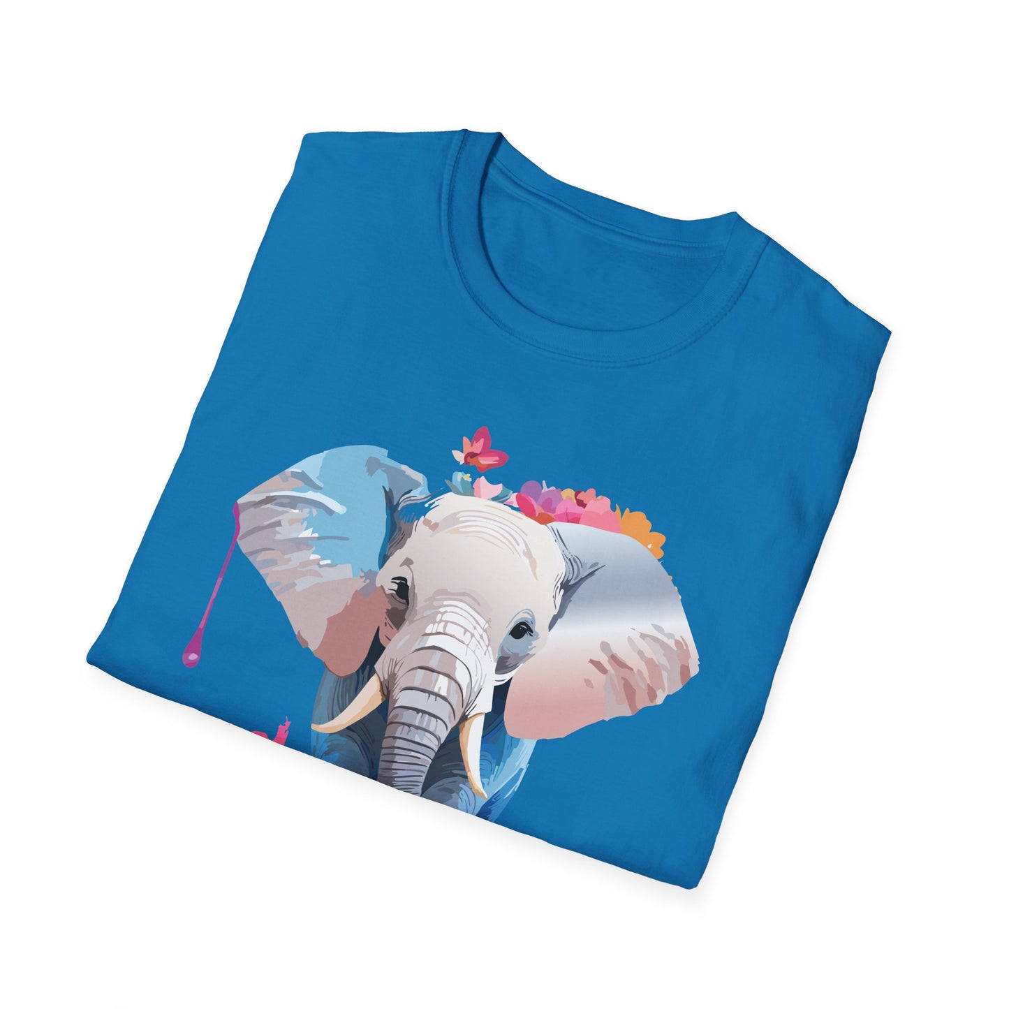 Elephant Shirt, T Shirt with Elephant, Elephant on T Shirt, T Shirt with Animation, Animals Tee Shirt
