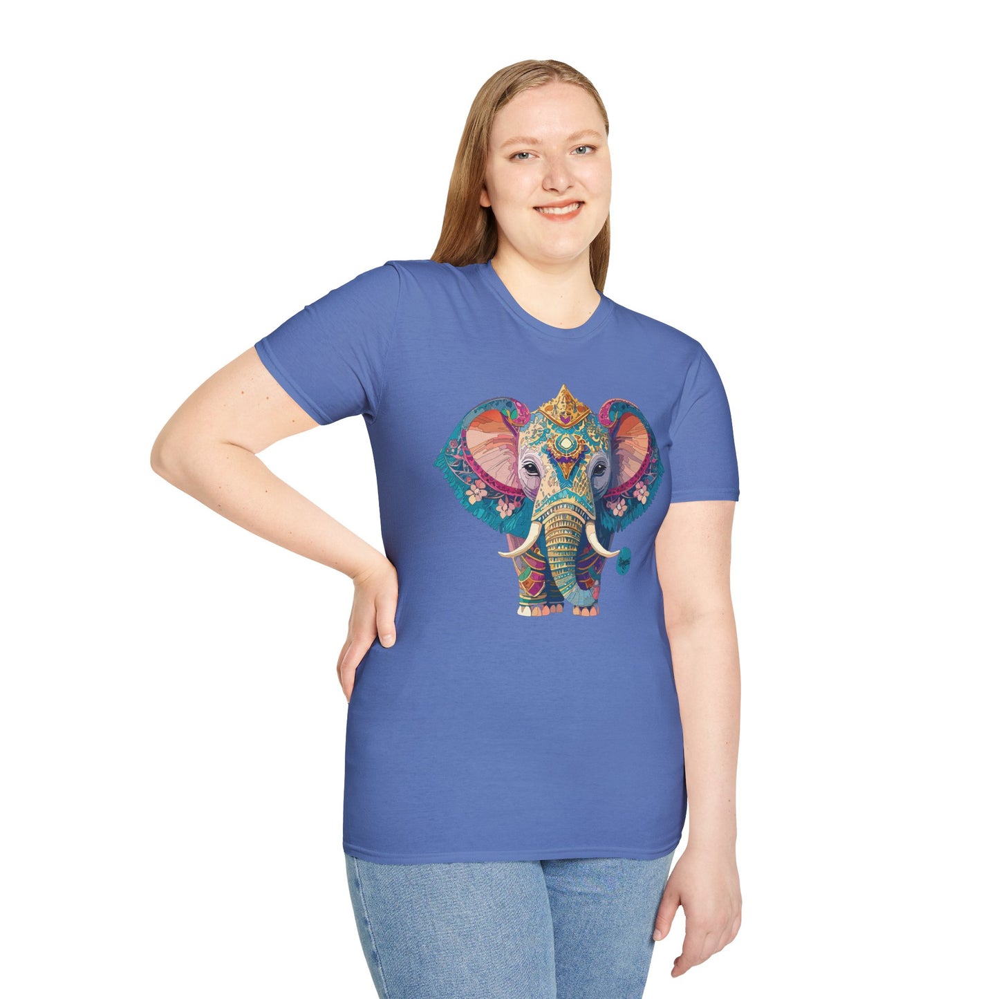 Elephant Shirt, T Shirt with Elephant, Elephant on T Shirt, T Shirt with Animation, Animals Tee Shirt