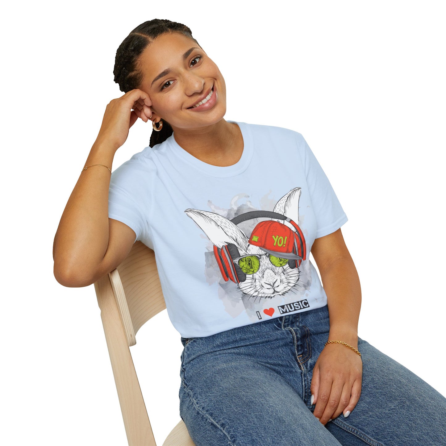 I love Music Animals Shirts, Shirt with Animals, Animals with Headphones Shirt