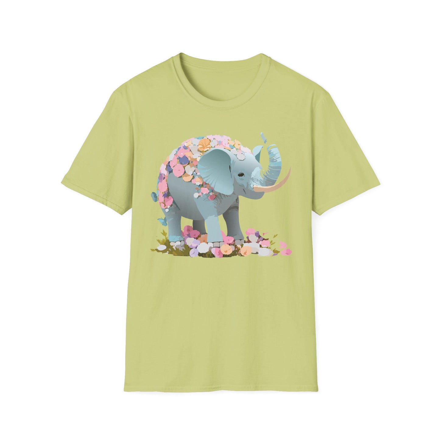 Elephant Shirt, T Shirt with Elephant, Elephant on T Shirt, T Shirt with Animation, Animals Tee Shirt