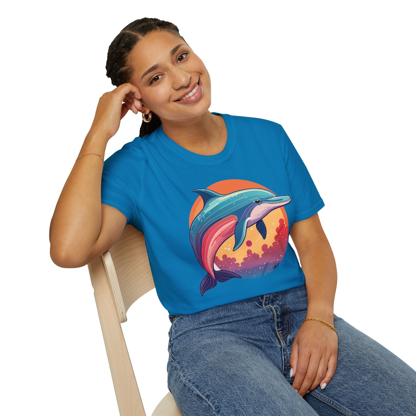 Dolphin Shirts, Shirt with Dolphin, Fish Tee Shirt, Animal Shirt