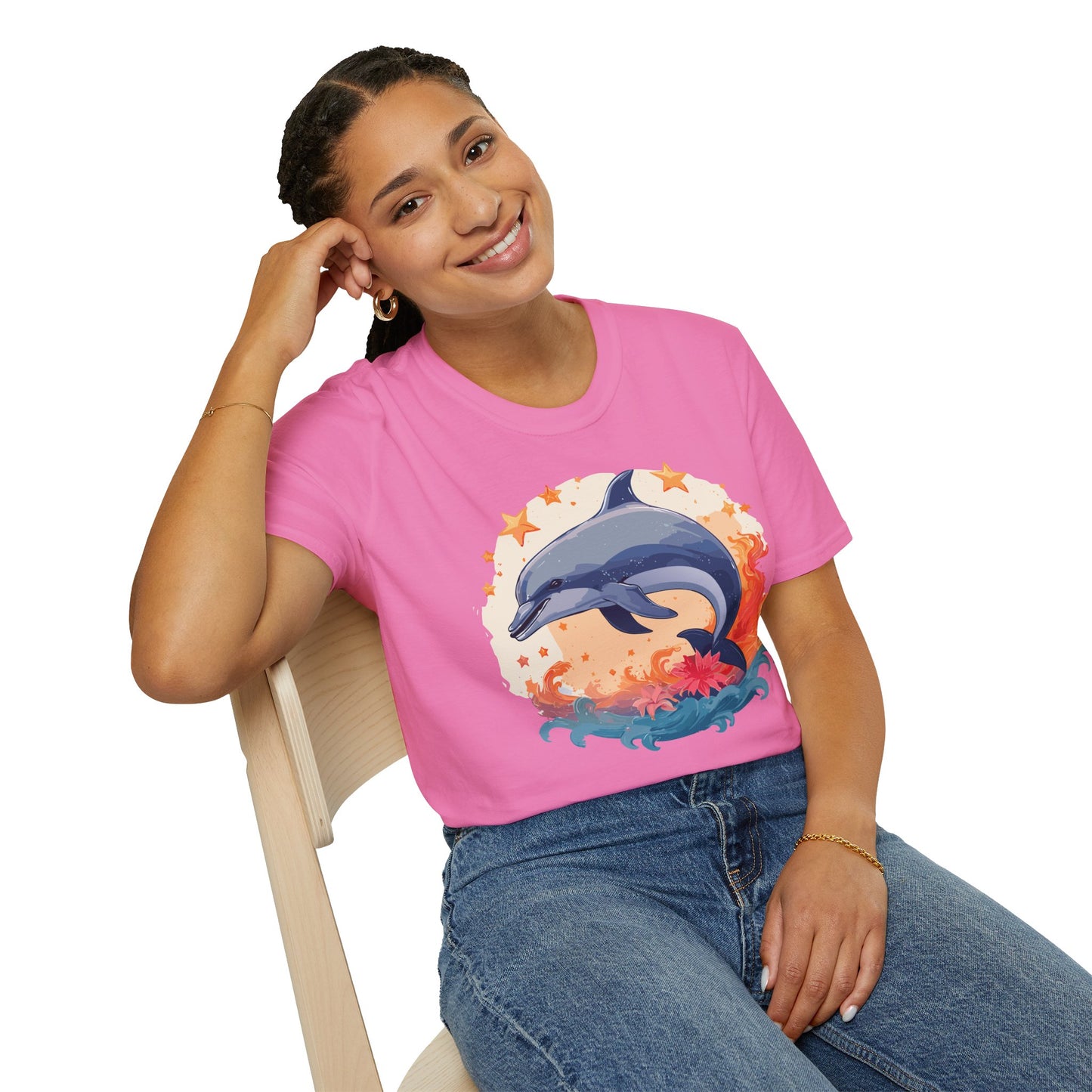 Dolphin Shirts, Shirt with Dolphin, Fish Tee Shirt, Animal Shirt