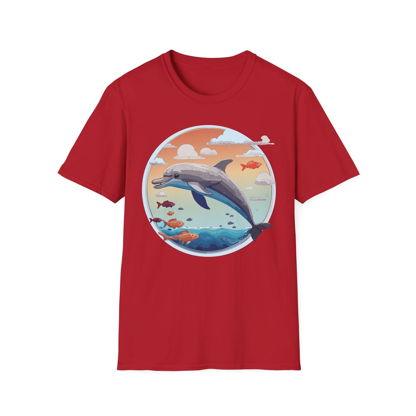 Dolphin Shirts, Shirt with Dolphin, Fish Tee Shirt, Animal Shirt