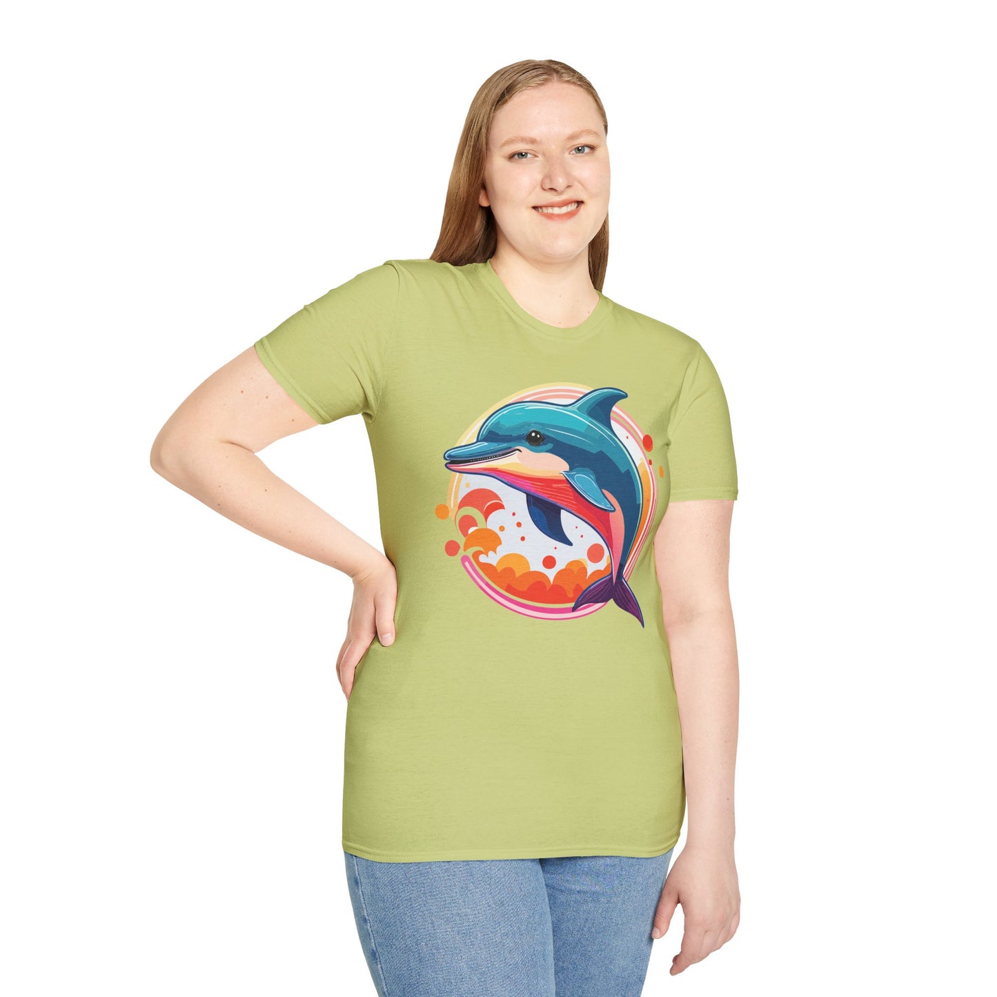 Dolphin Shirts, Shirt with Dolphin, Fish Tee Shirt, Animal Shirt