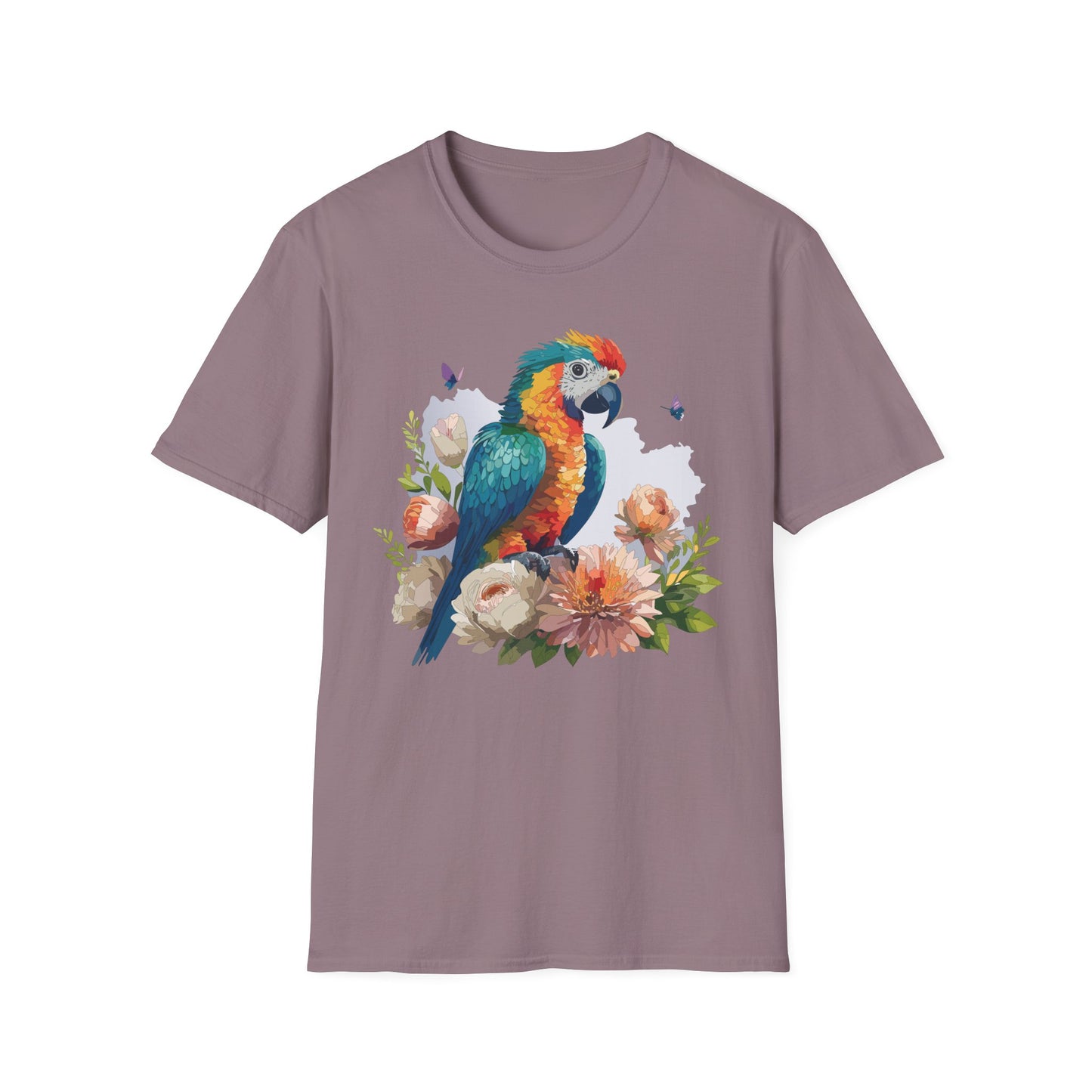 Bird T-Shirt, Floral Bird T Shirt, Shirt with Bird, Shirt with Animal