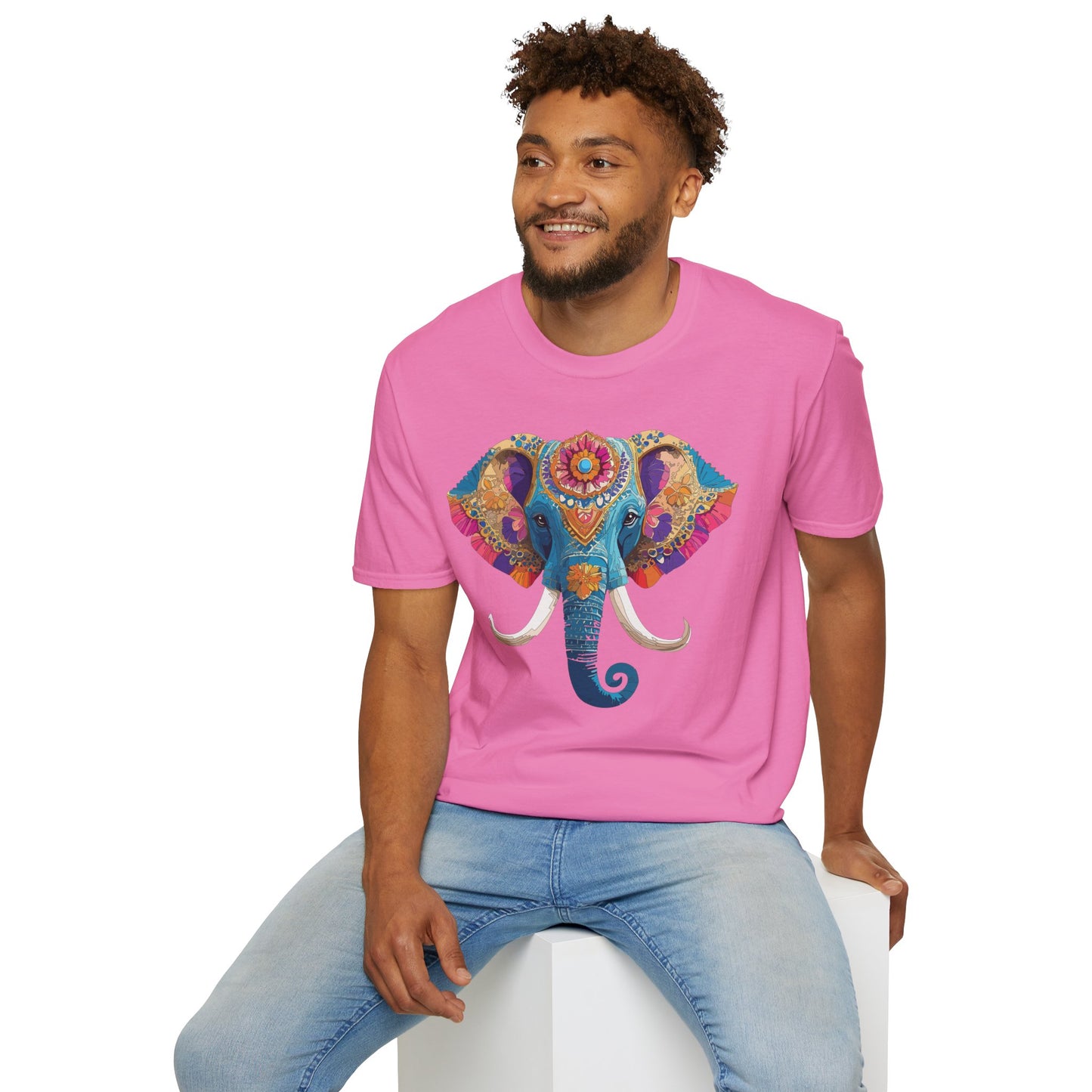 Elephant Shirt, T Shirt with Elephant, Elephant on T Shirt, T Shirt with Animation, Animals Tee Shirt