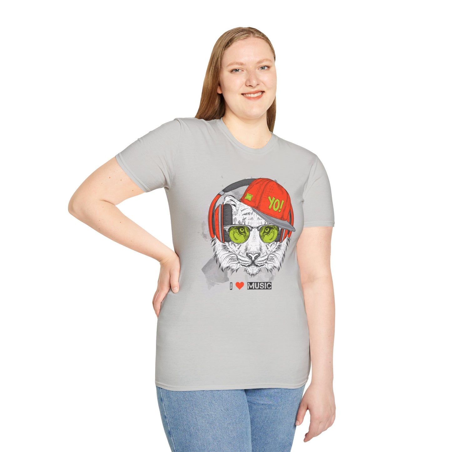I love Music Animals Shirts, Shirt with Animals, Animals with Headphones Shirt