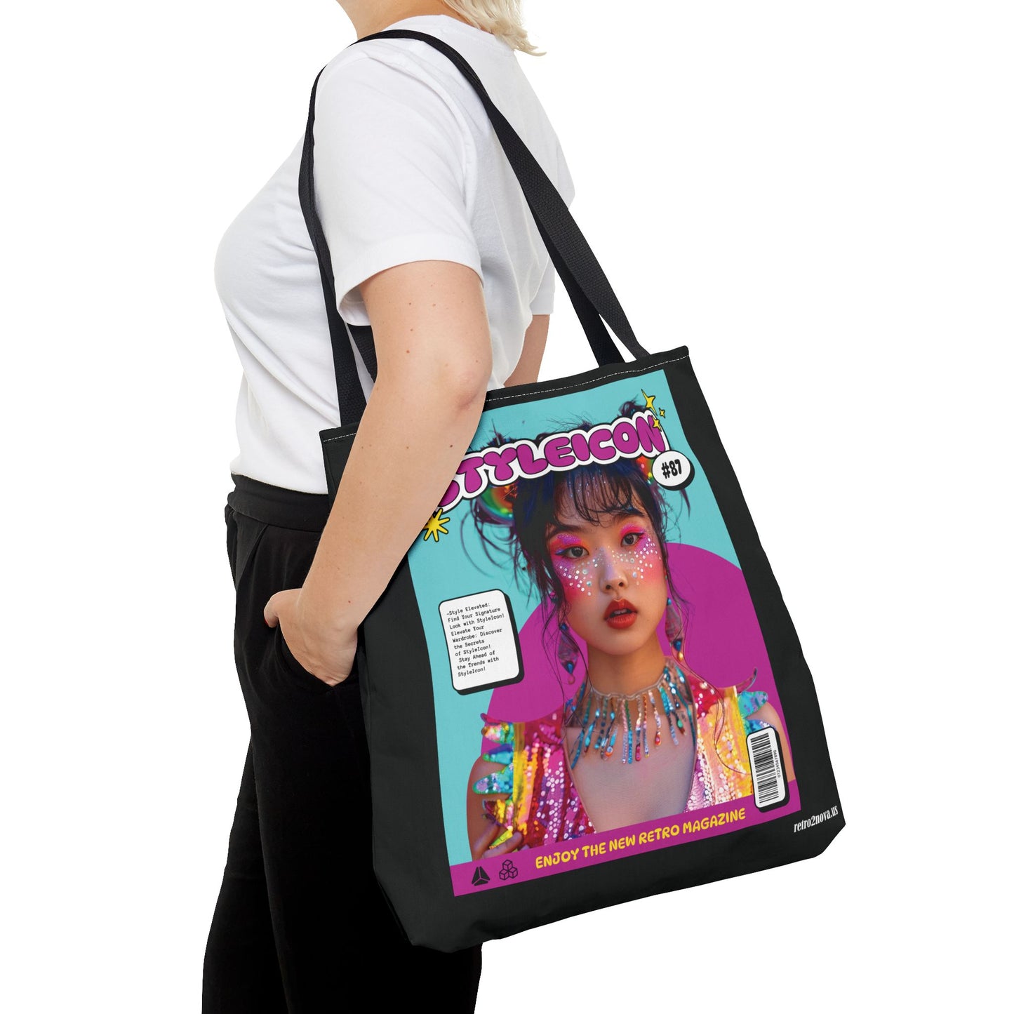 Canvas Tote Bag - Magazine Cover - retro2nova